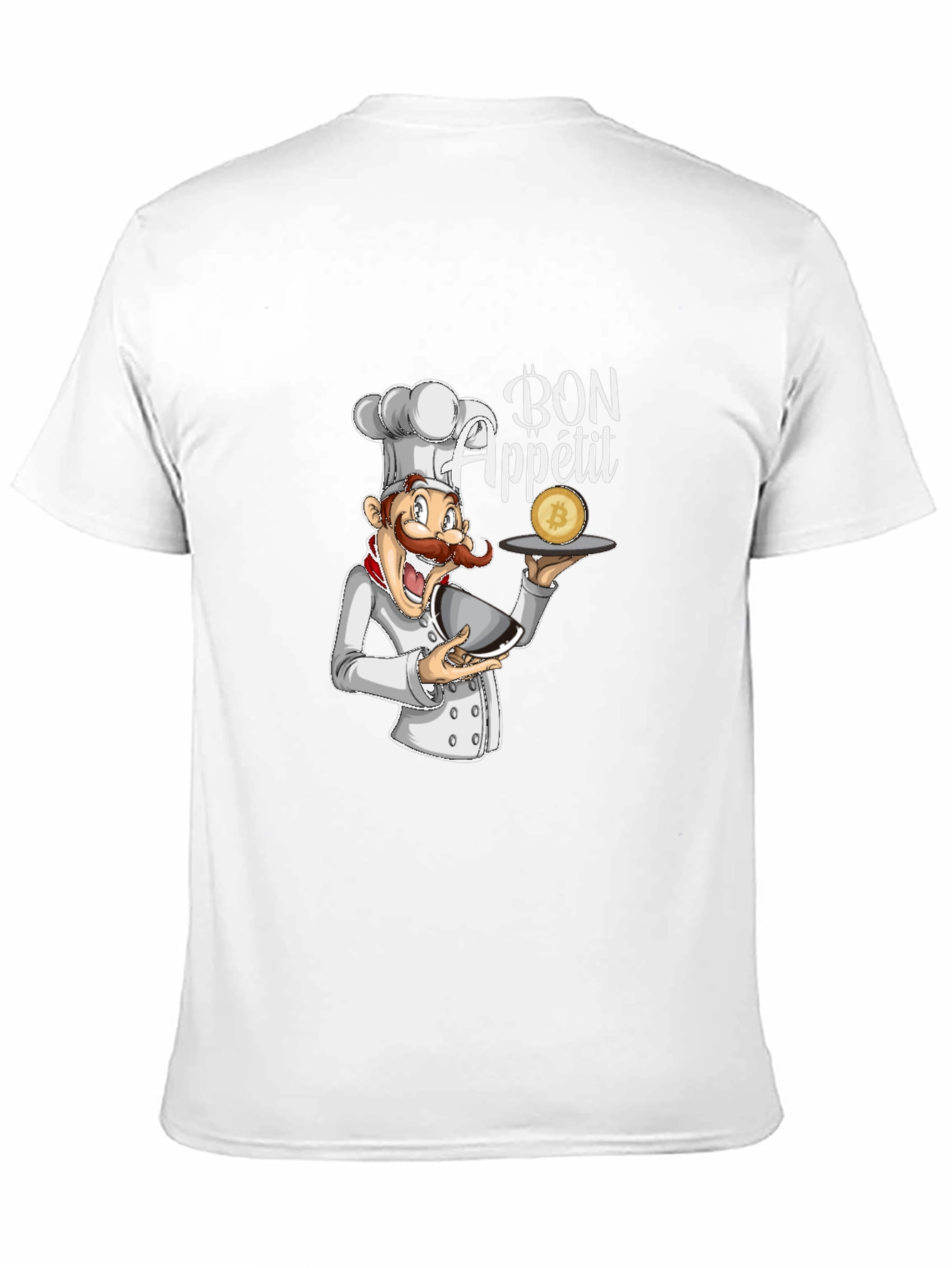 Black Bon Appetit Chef Bitcoin T-Shirt view 11