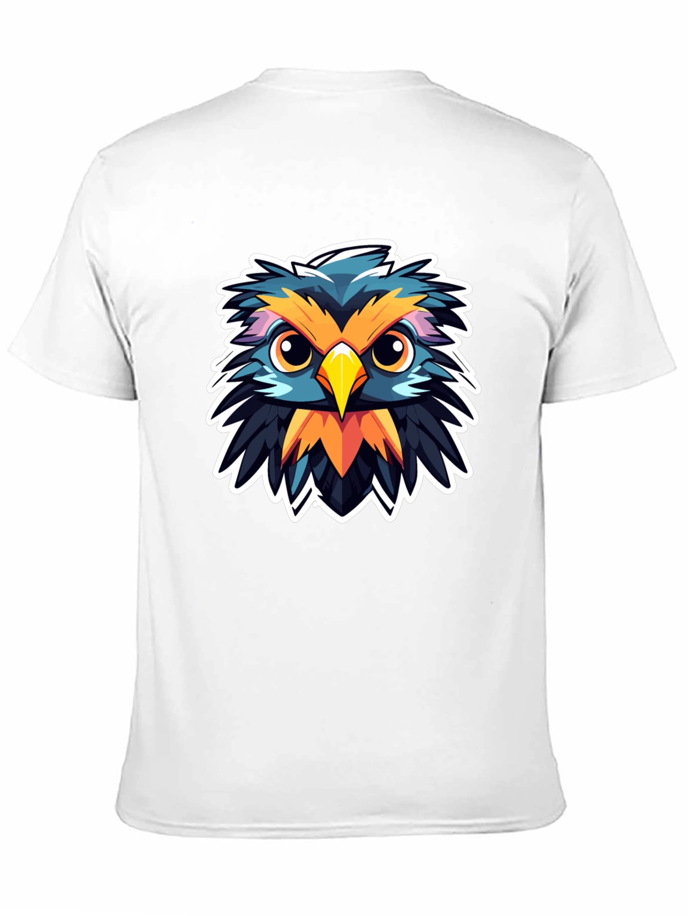 Black Owl Graphic Print Black T-Shirt view 11