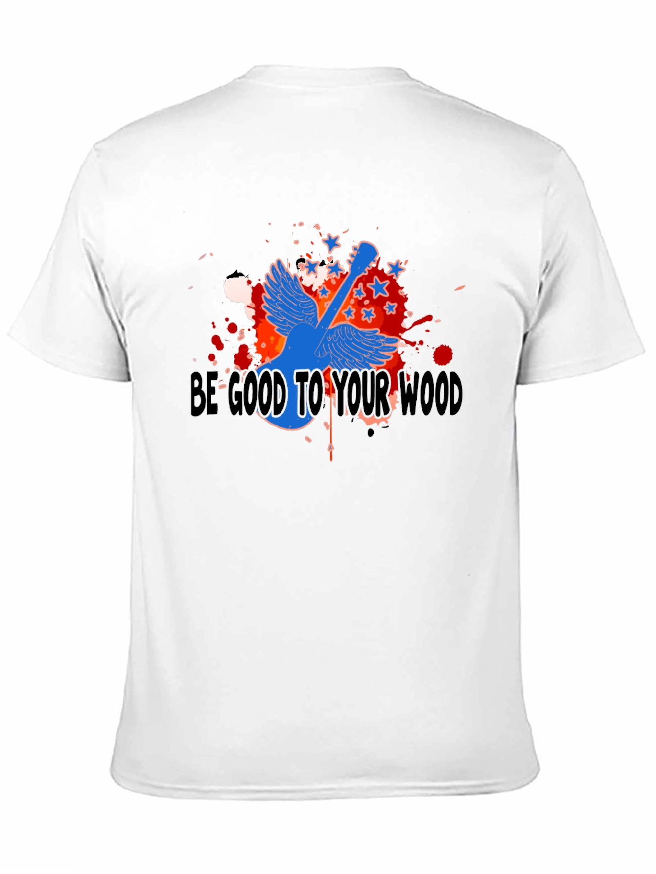 Black Be Good To Your Wood Graphic T-Shirt - Black view 11