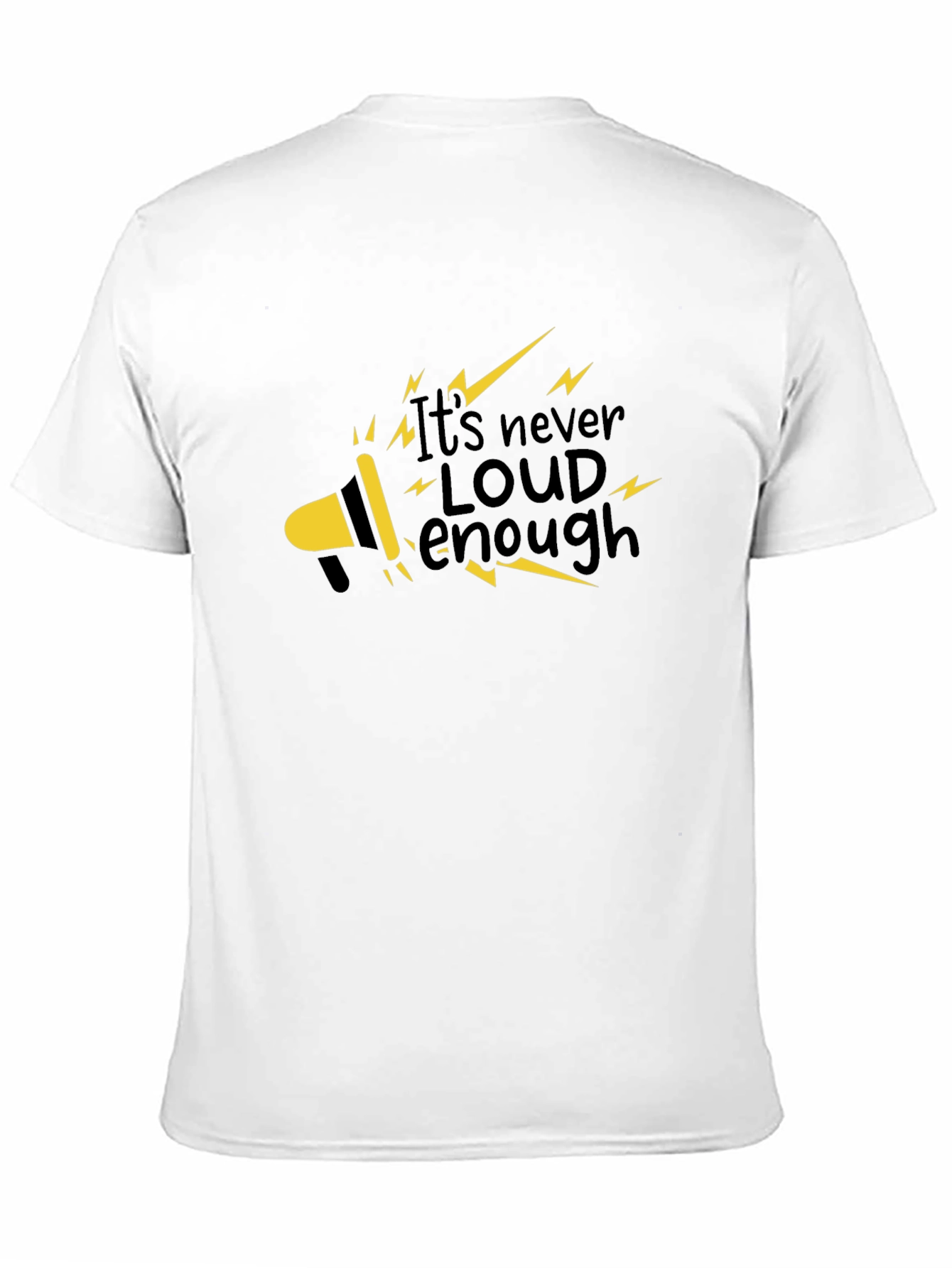 Black It's Never Loud Enough Graphic Tee view 11