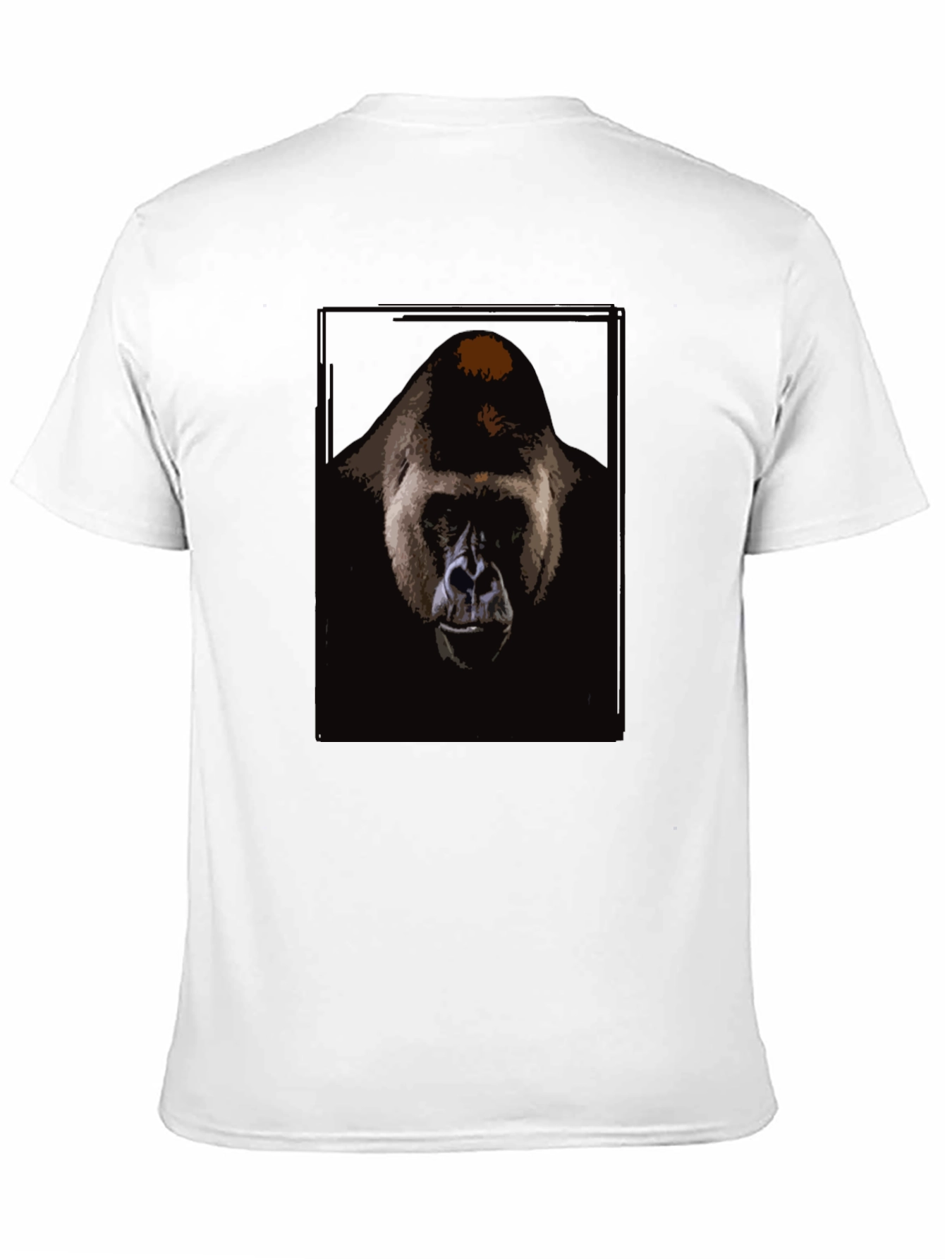 Black Gorilla Graphic Print Black T-Shirt view 11