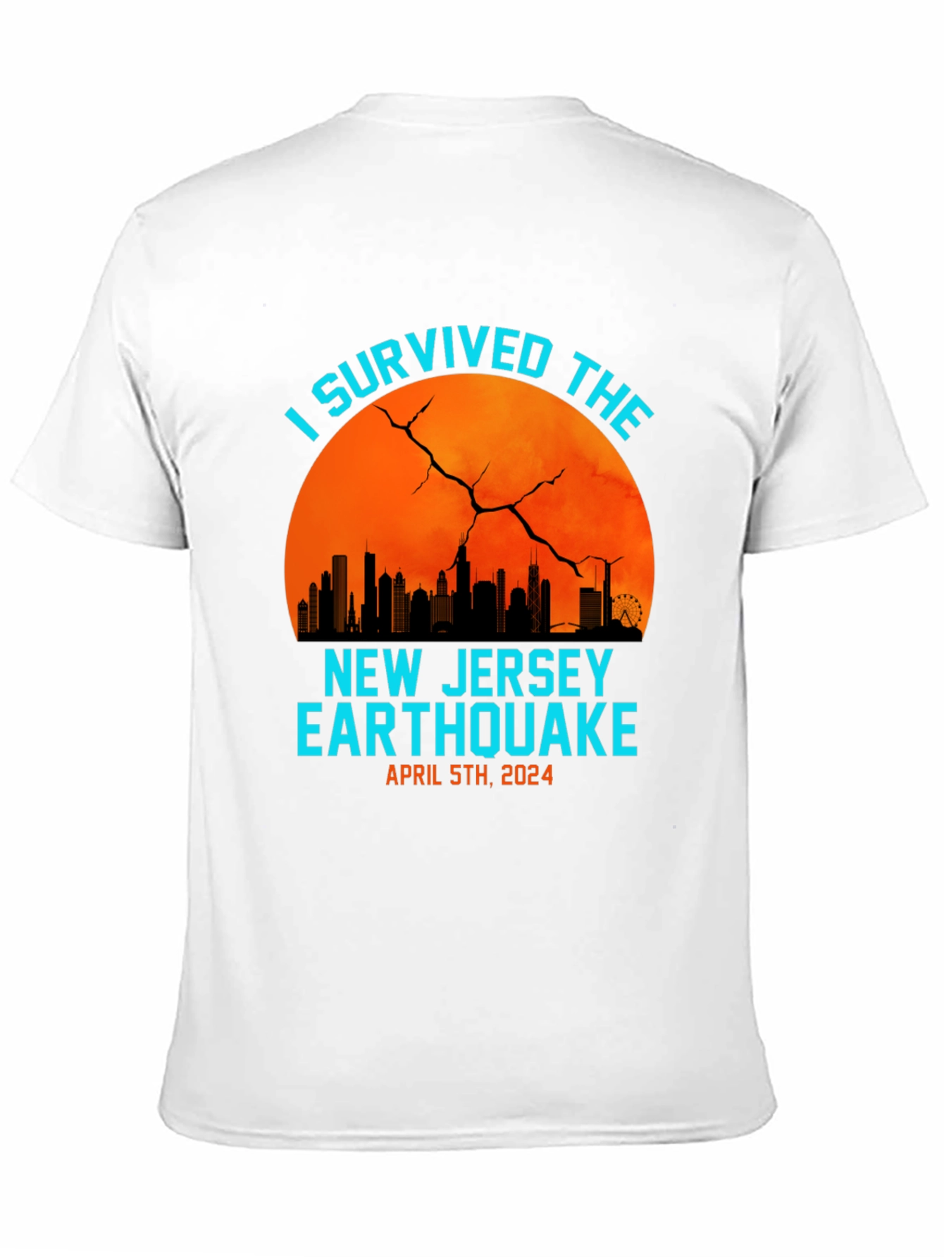 Black I Survived The New Jersey Earthquake 2024 T-Shirt view 11