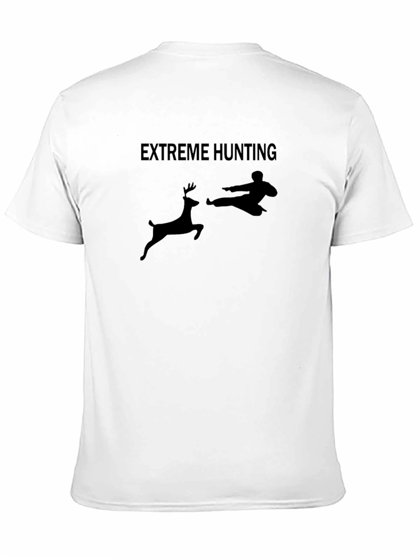 Black Extreme Hunting Black Graphic Tee view 11