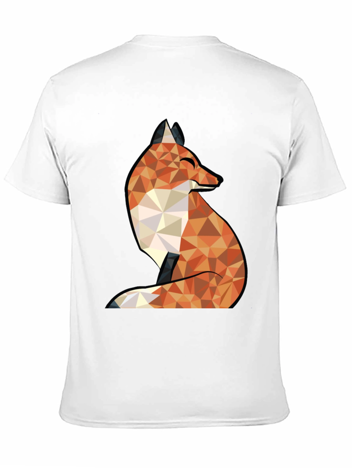 Black Geometric Fox Graphic Tee - Stylish & Unique Design view 11