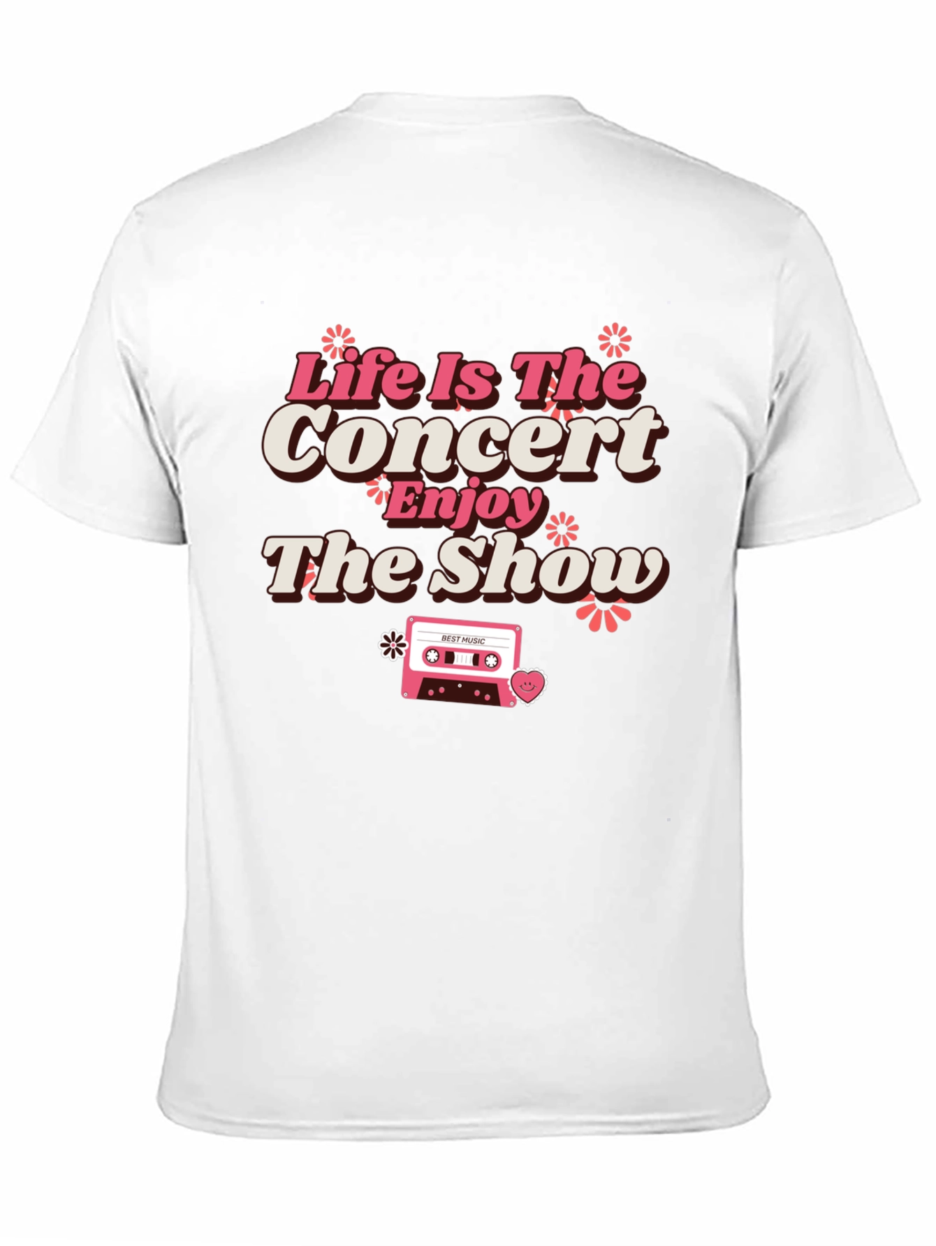 Black Life Is The Concert Graphic Tee - Retro Music Lover Shirt view 11