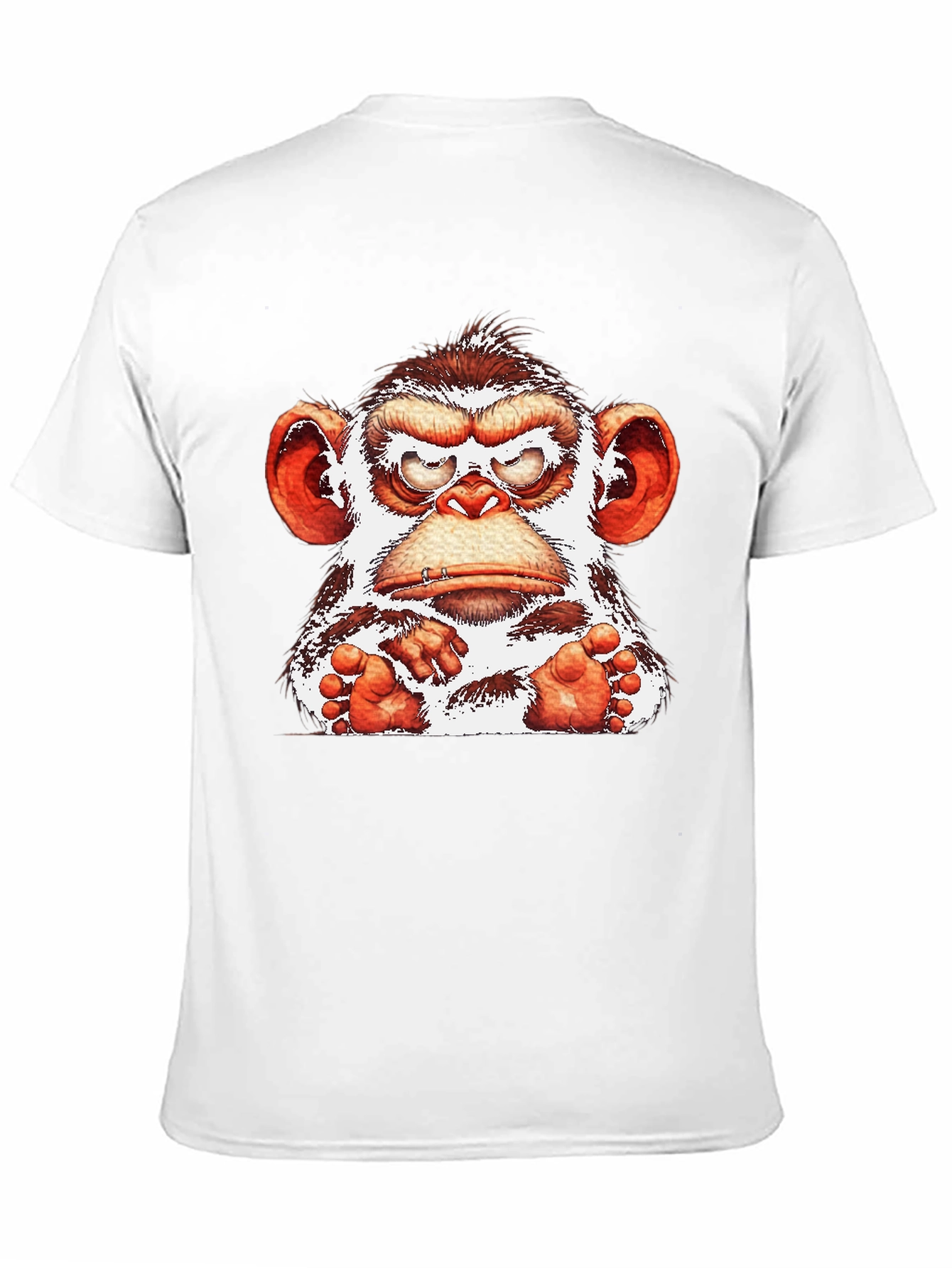 Black Angry Monkey Graphic T-Shirt view 11