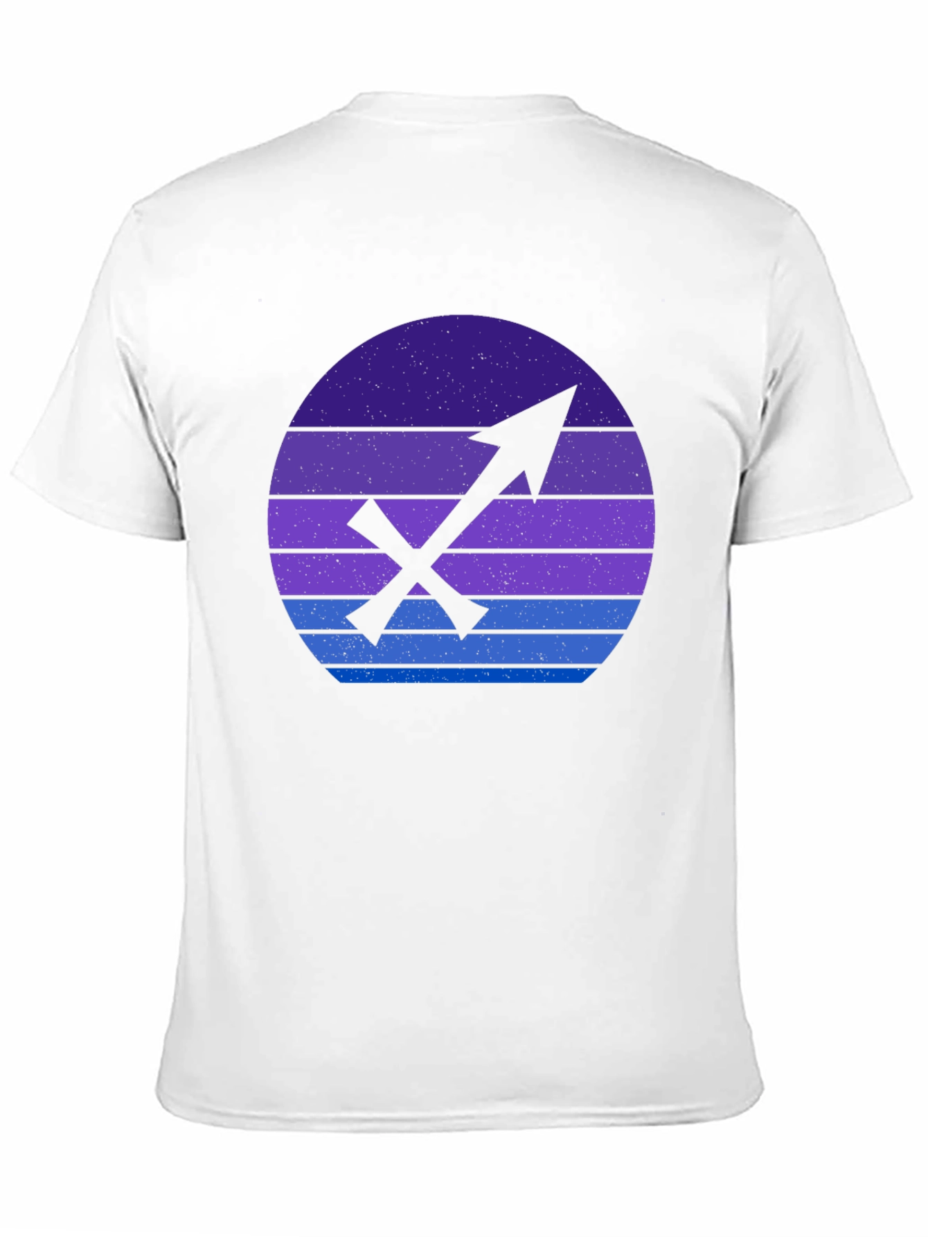 Sagittarius Zodiac Graphic Tee - Retro Sunset Design - 11