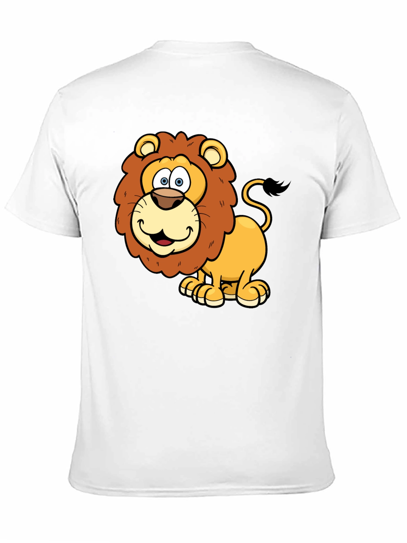 Black Lion Cartoon Graphic T-Shirt view 11