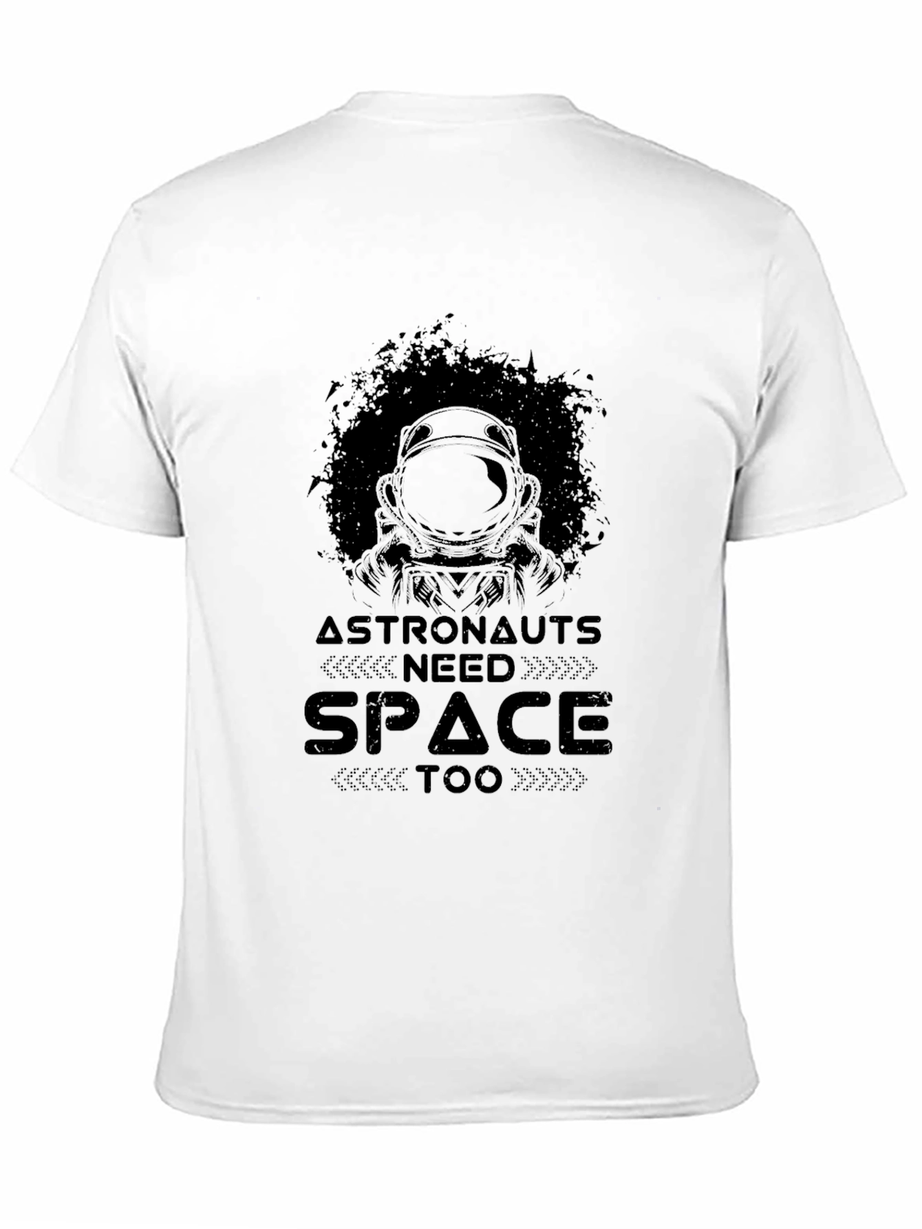Black Astronauts Need Space Too Black T-Shirt view 11