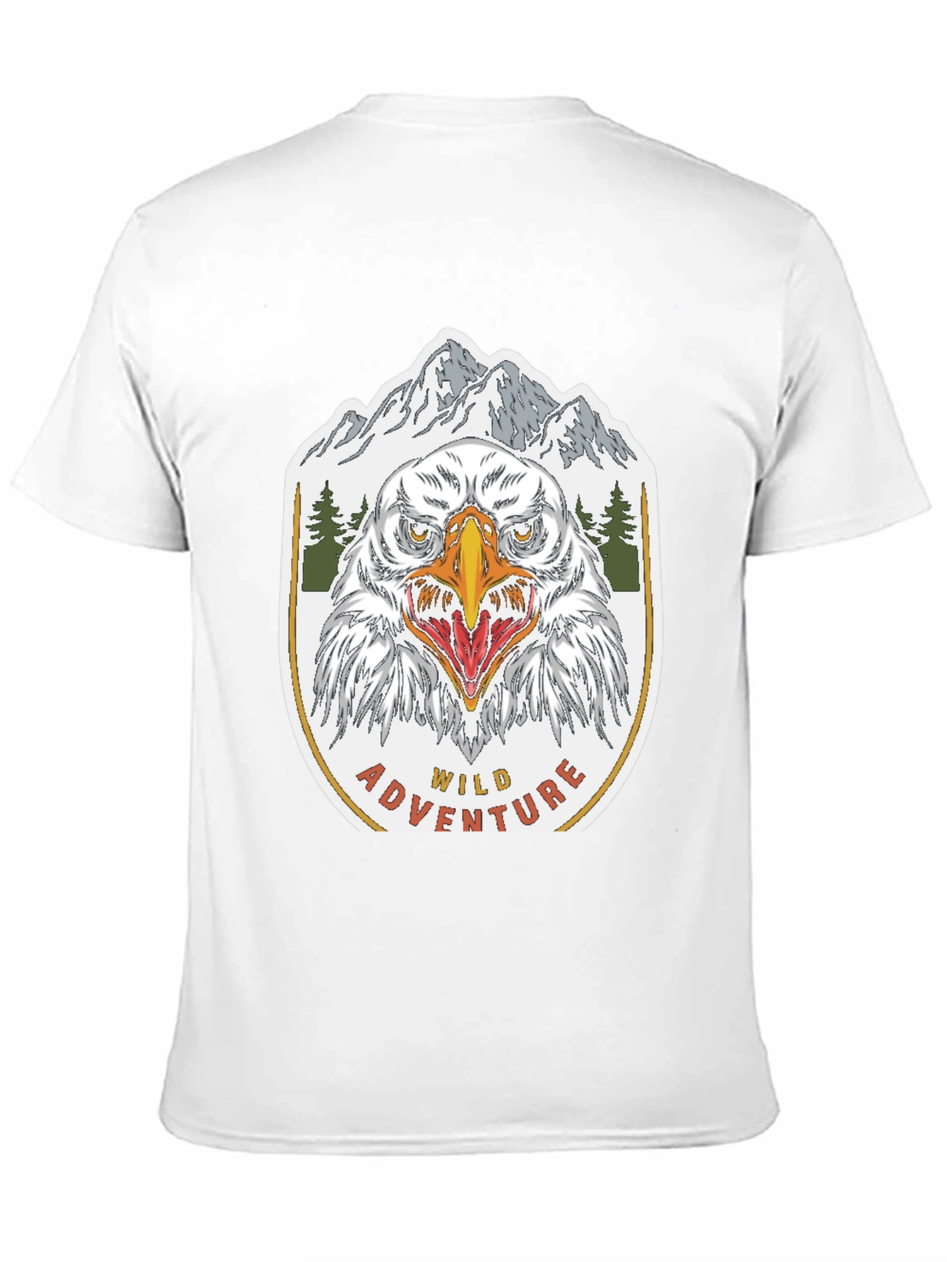 Black Wild Adventure Eagle Graphic T-Shirt view 11