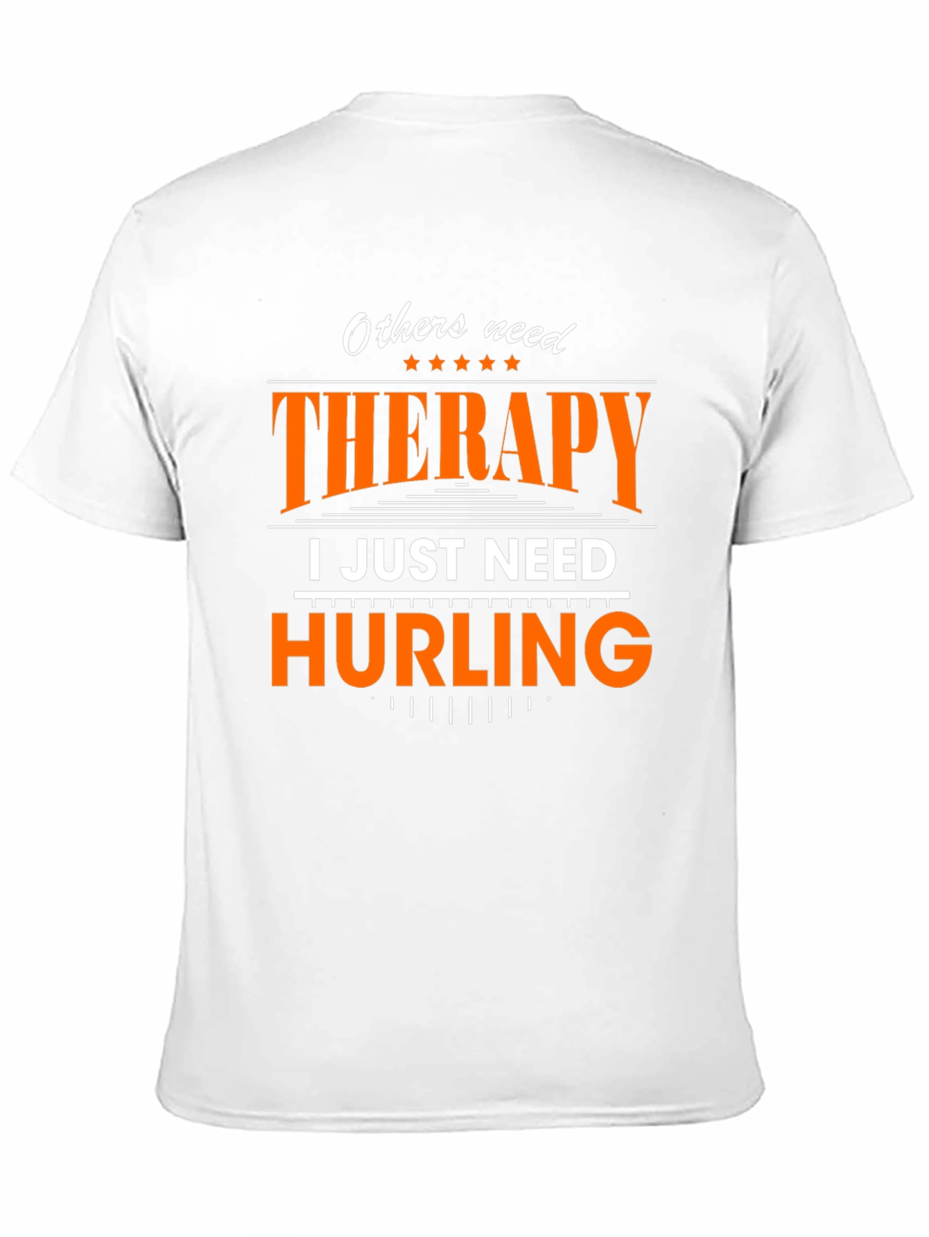Black Therapy? I Just Need Hurling T-Shirt view 11