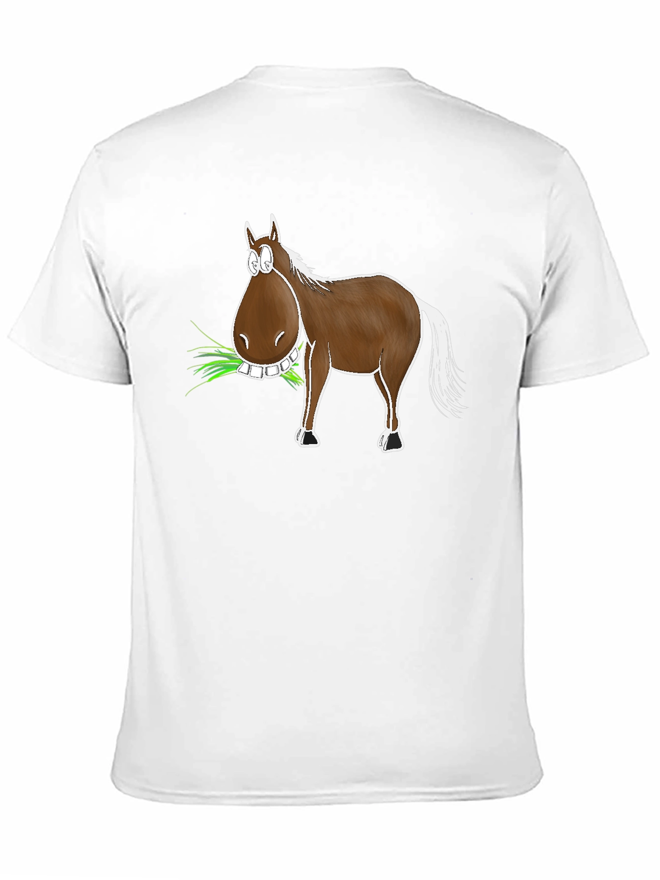 Black Funny Horse Graphic T-Shirt - Unisex view 11
