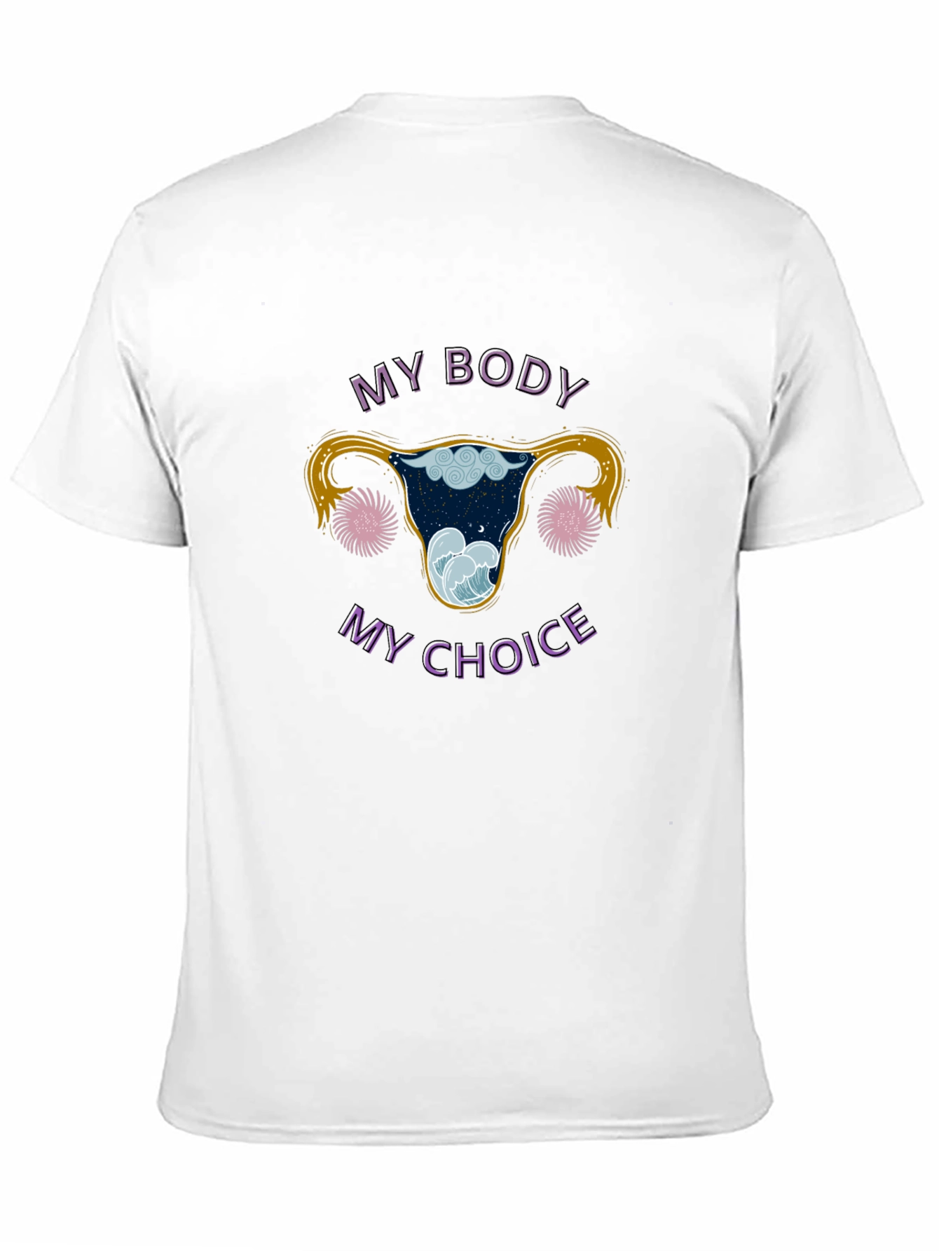 Black My Body, My Choice Uterus Graphic Tee view 11
