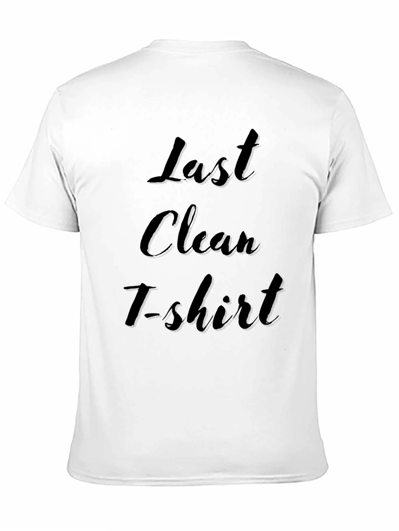 Black Last Clean T-Shirt - Funny Novelty Tee view 11