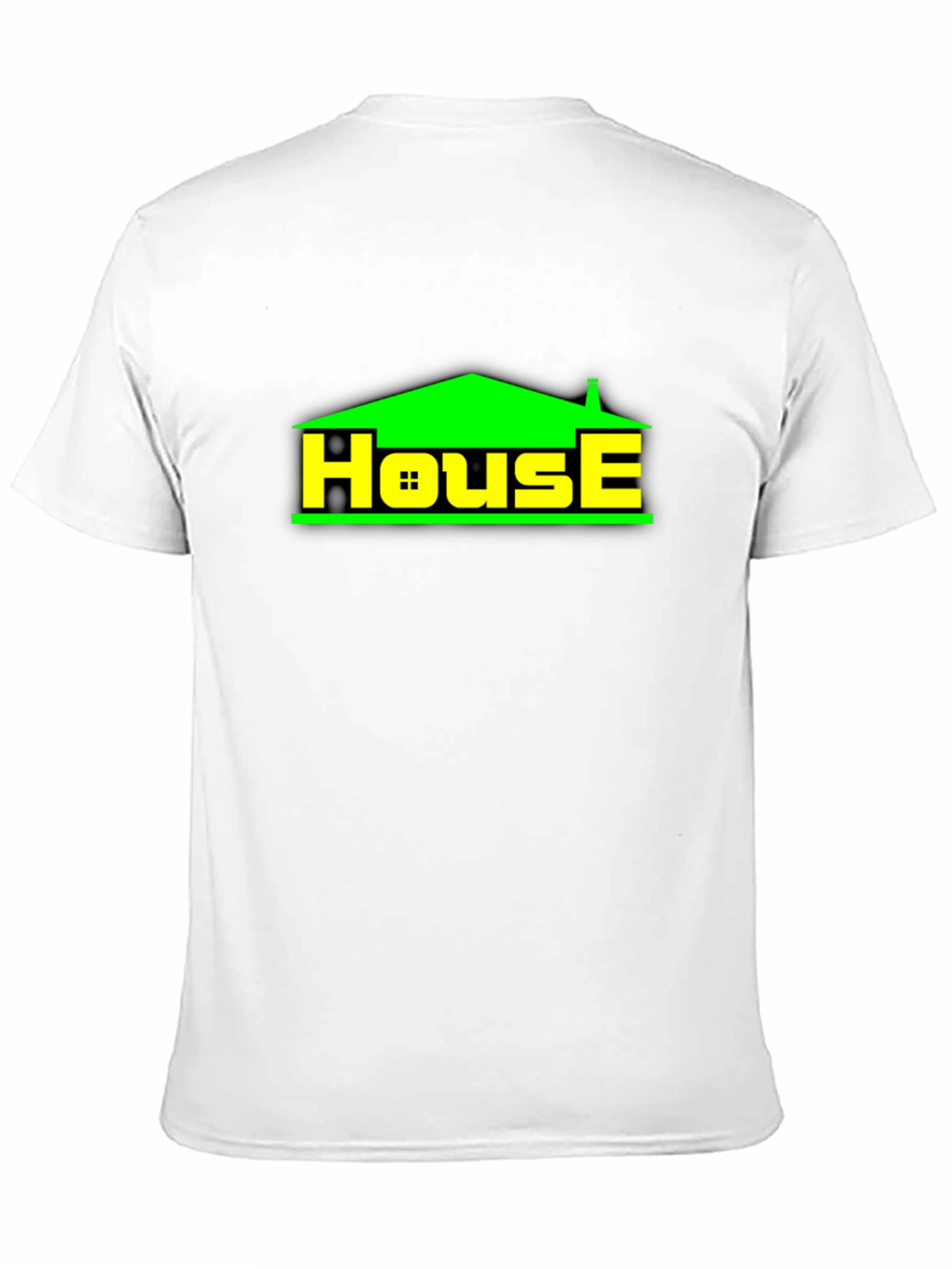 Black House Graphic T-Shirt - Black Crew Neck Tee view 11