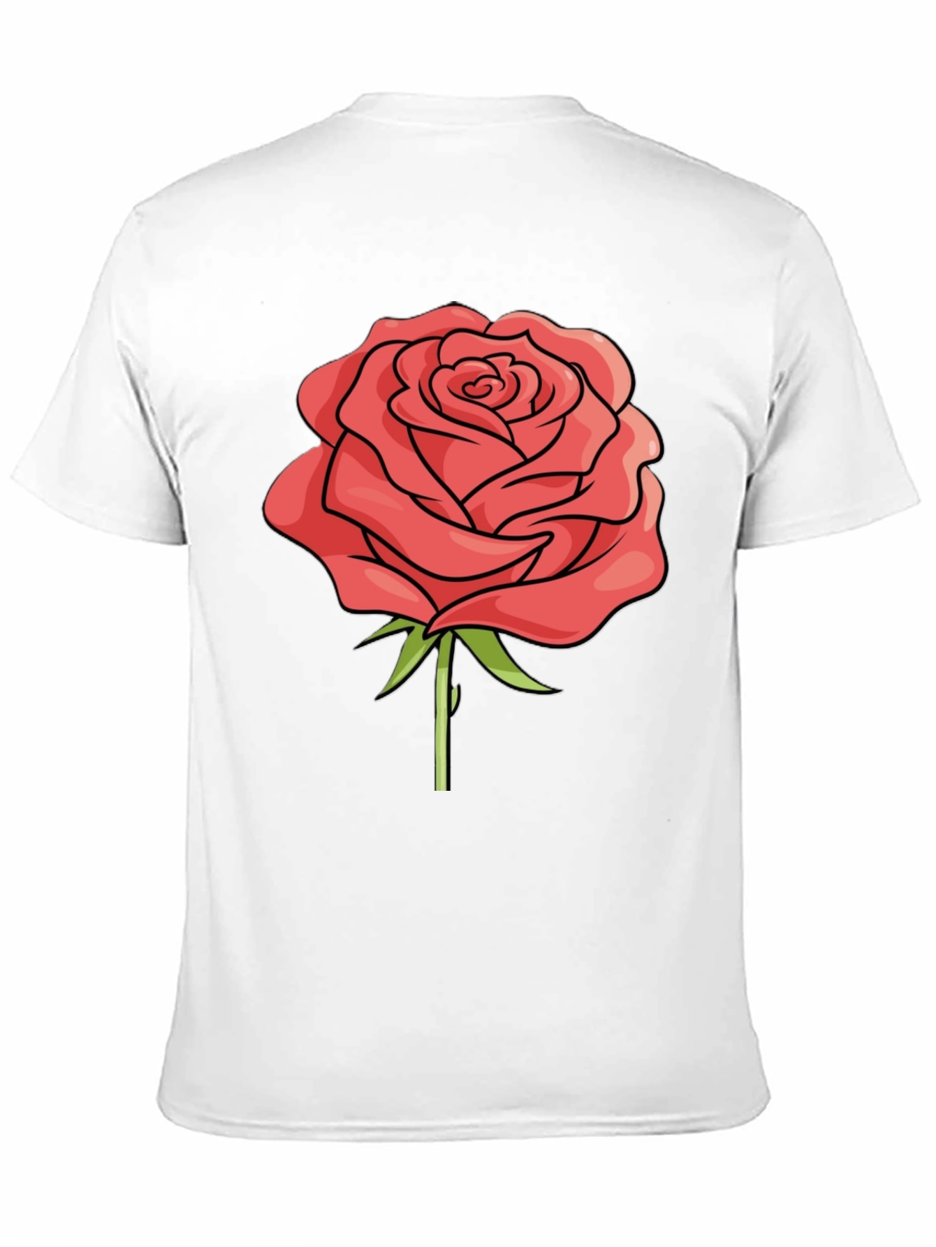 Black Rose Graphic Black T-Shirt - Casual Style view 11