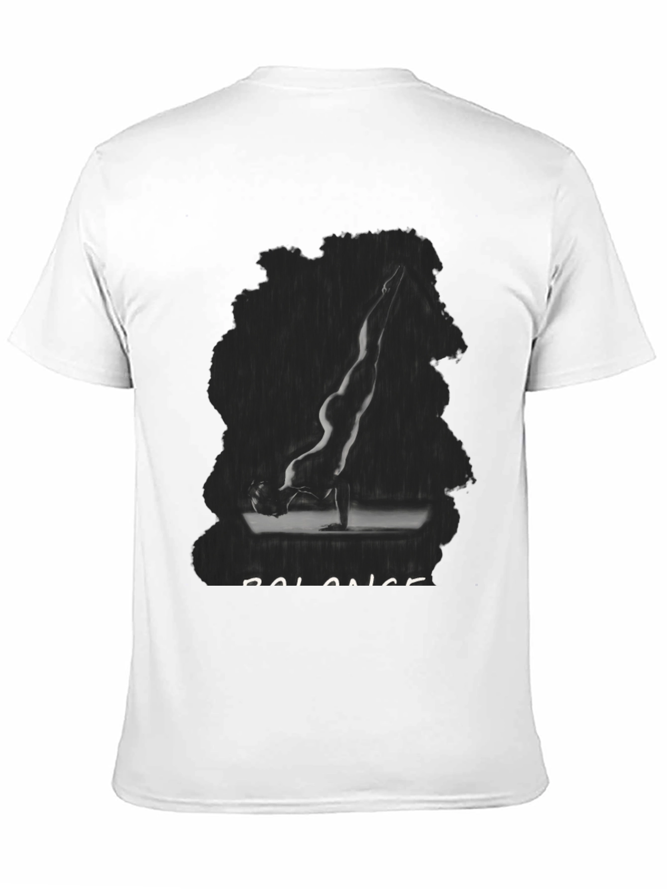 Black Balance Yoga Pose Graphic Tee - Unisex view 11