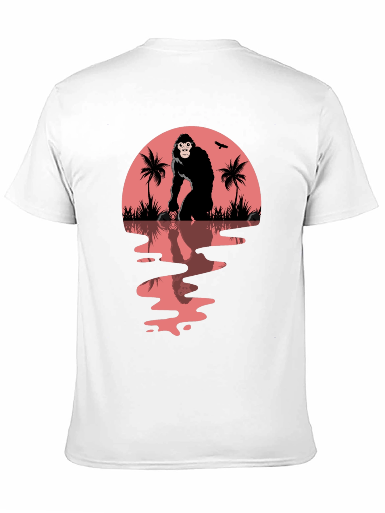 Black Gorilla Sunset Graphic Tee view 11