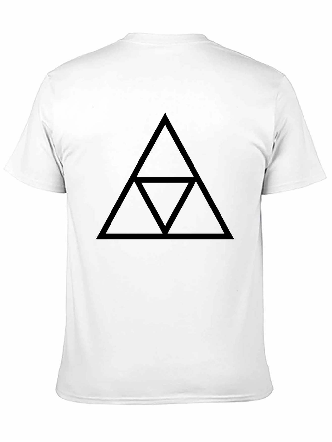 Black Triforce Graphic Black T-Shirt view 11