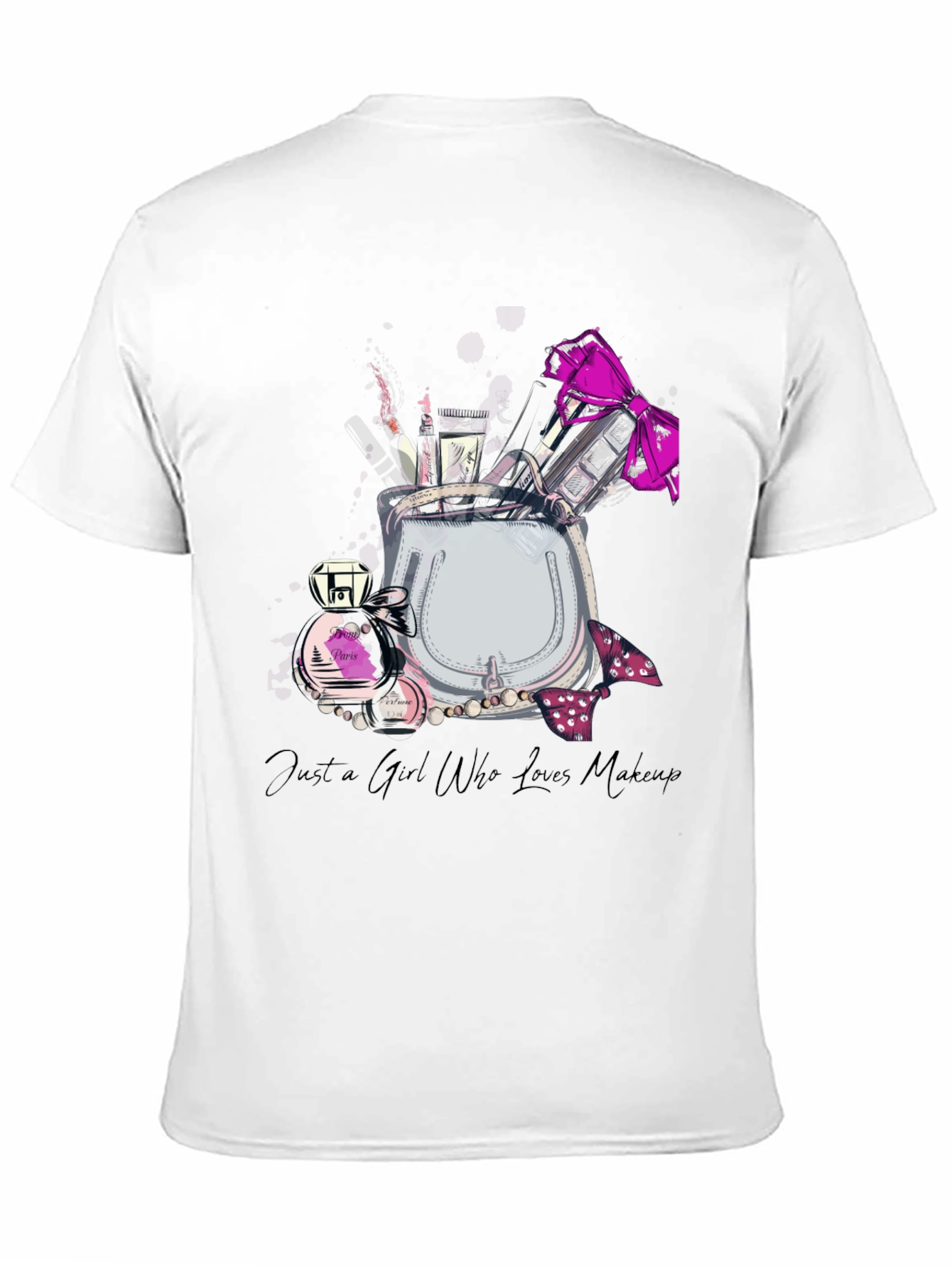 Black Makeup Lover Graphic T-Shirt - Stylish Casual Tee view 11