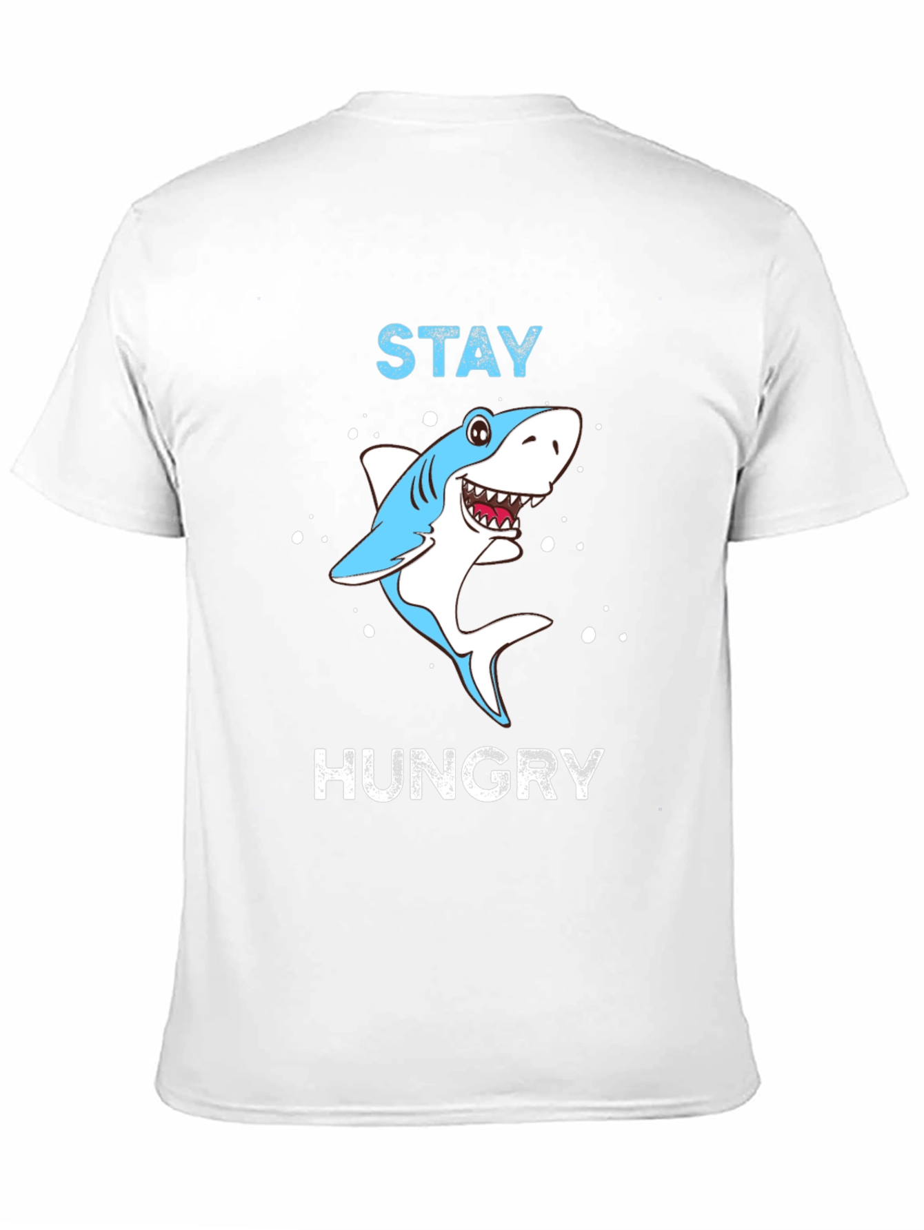 Black Stay Hungry Shark Graphic Tee view 11
