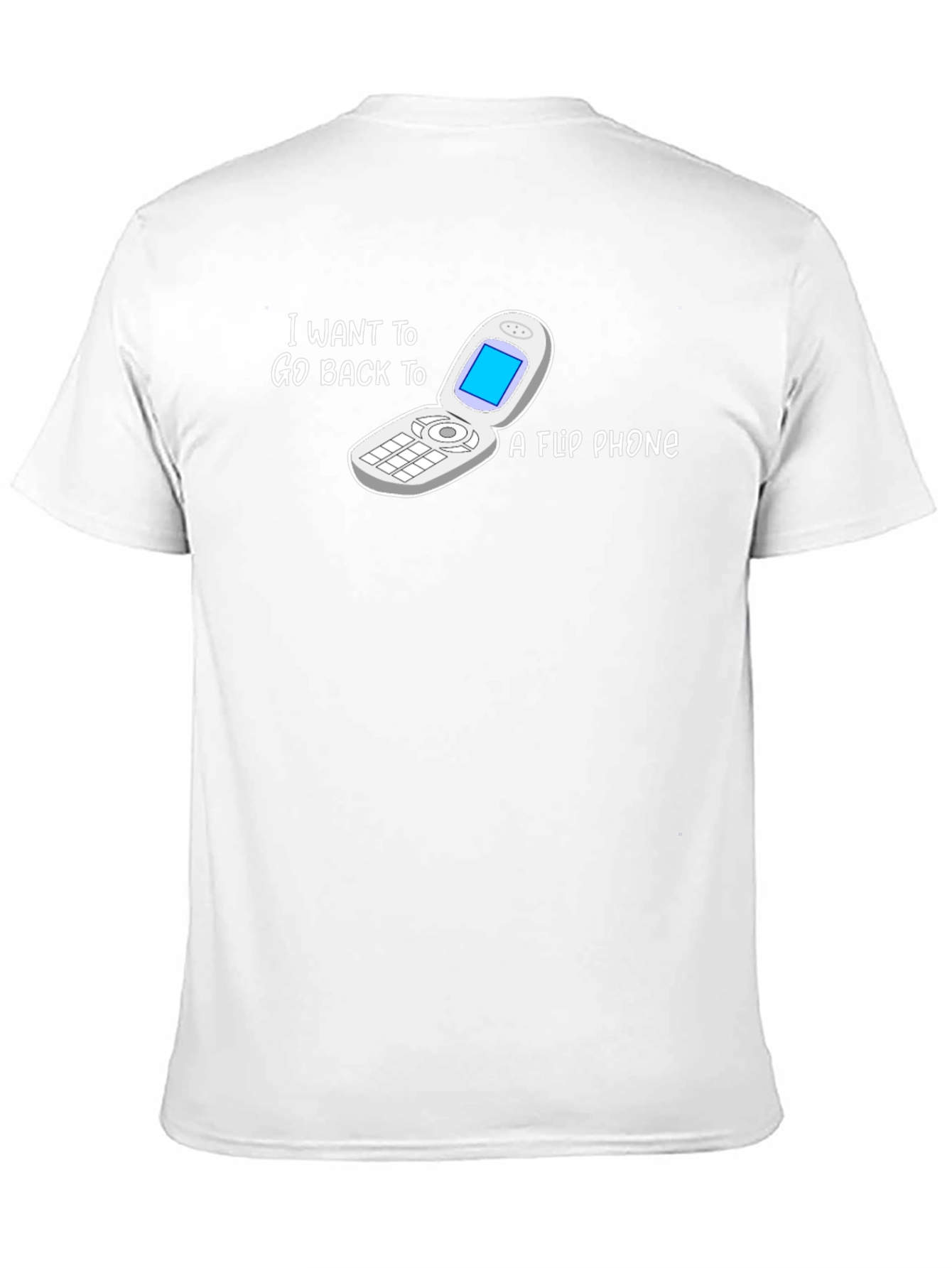 Black Retro Flip Phone T-Shirt - Back to Basics Style view 11
