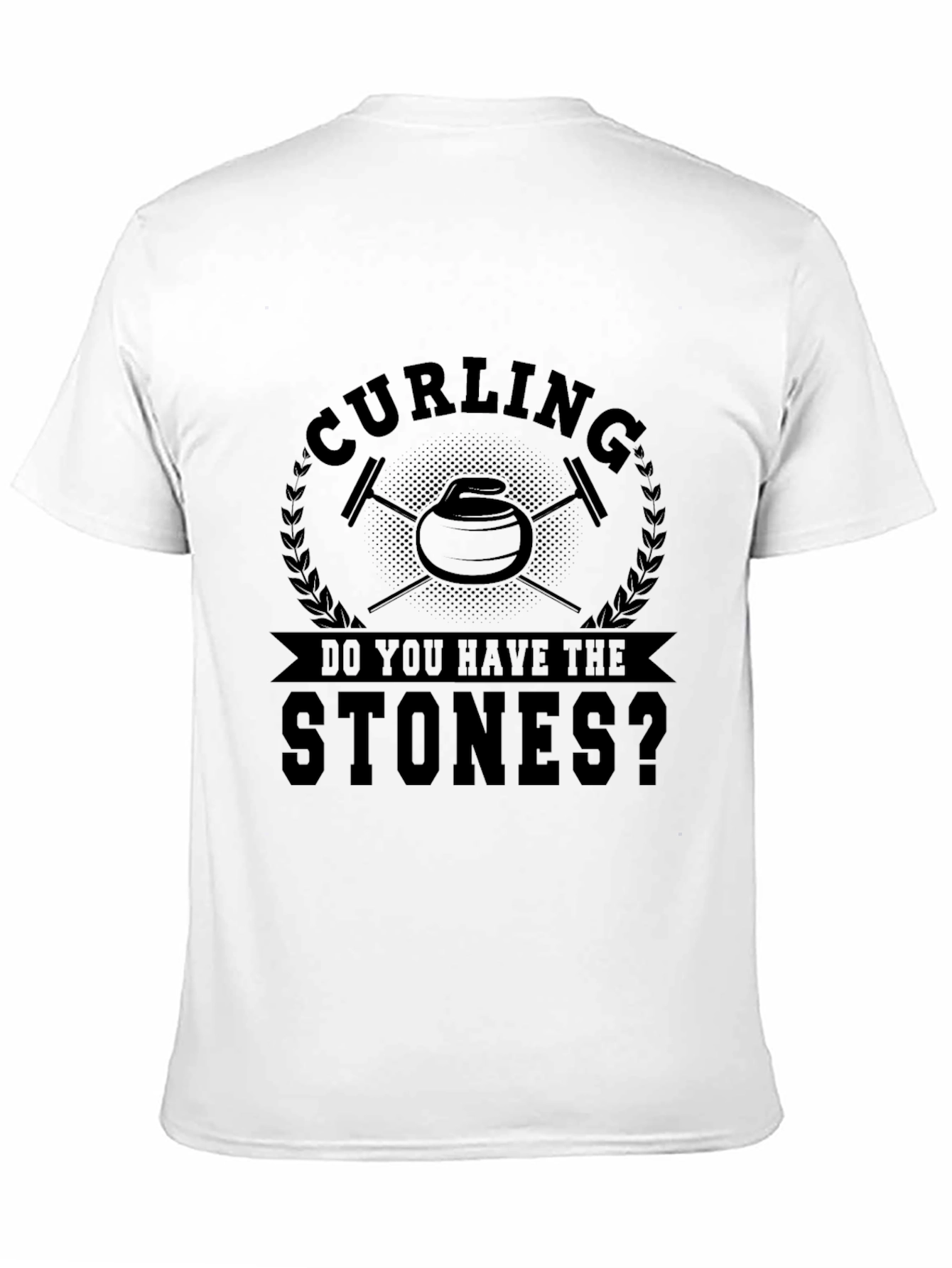 Black Curling Do You Have The Stones? Black T-Shirt view 11