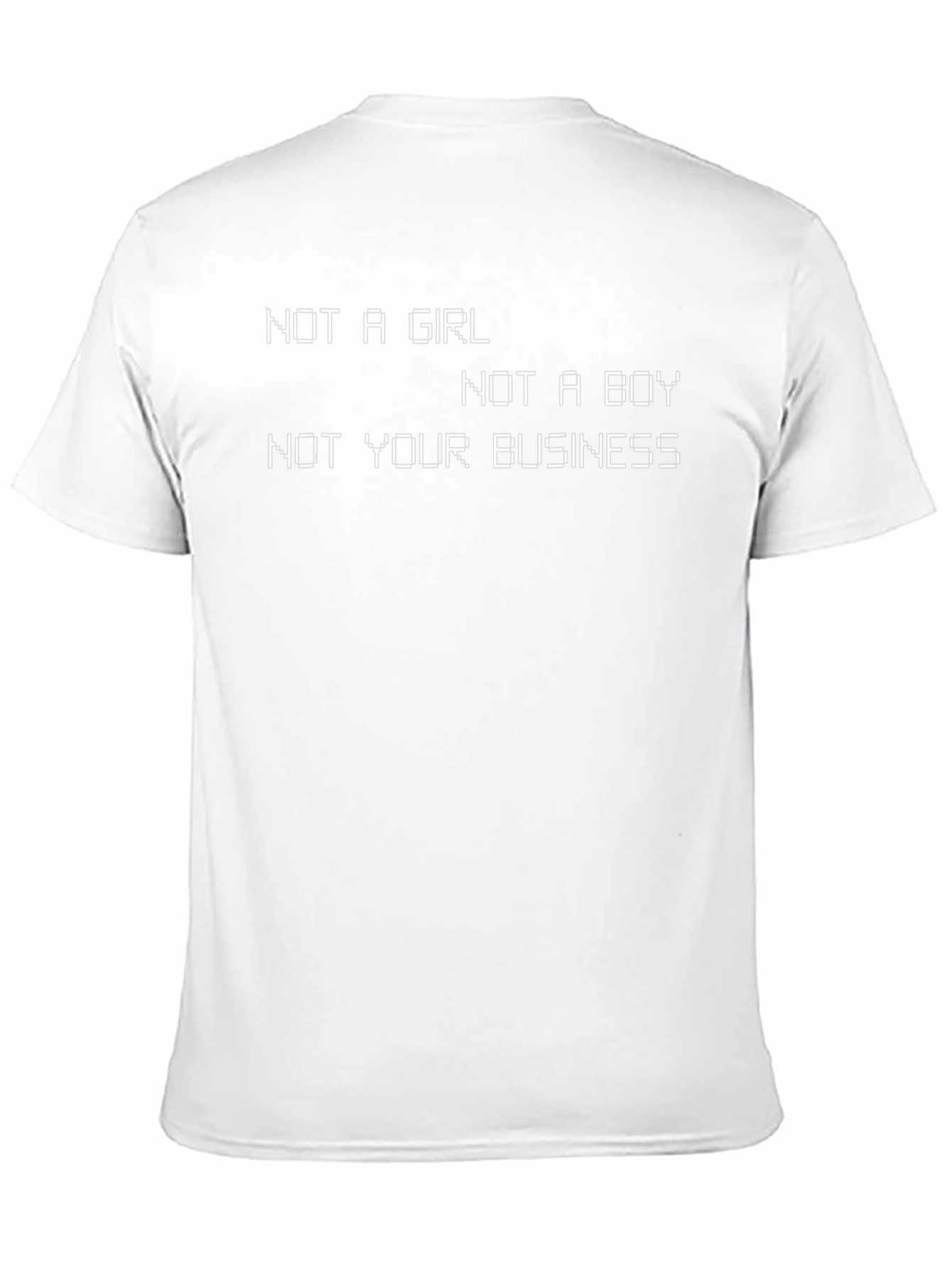 Black Non-Binary Statement T-Shirt - Gender Neutral Tee view 11