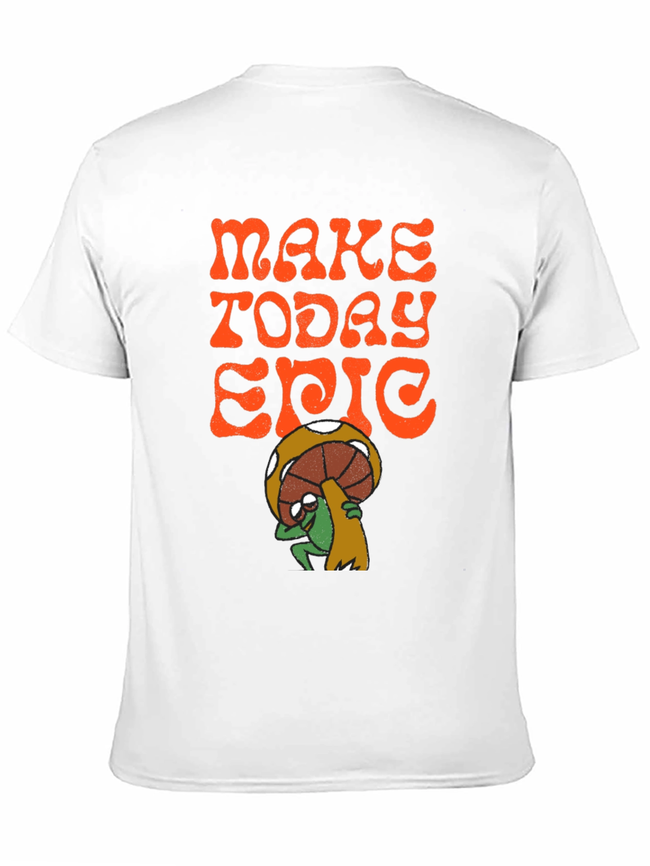 Black Make Today Epic T-Shirt - Groovy Mushroom Frog Tee view 11