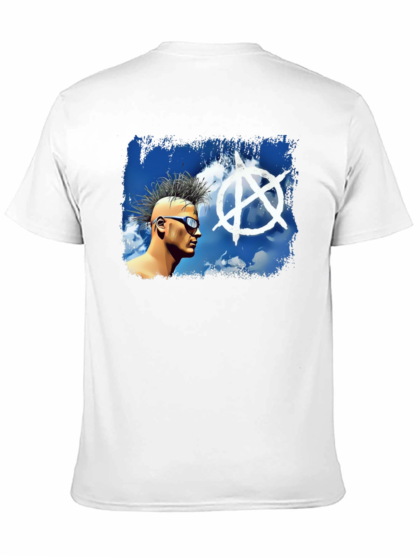 Black Punk Graphic Tee - Anarchy Symbol view 11