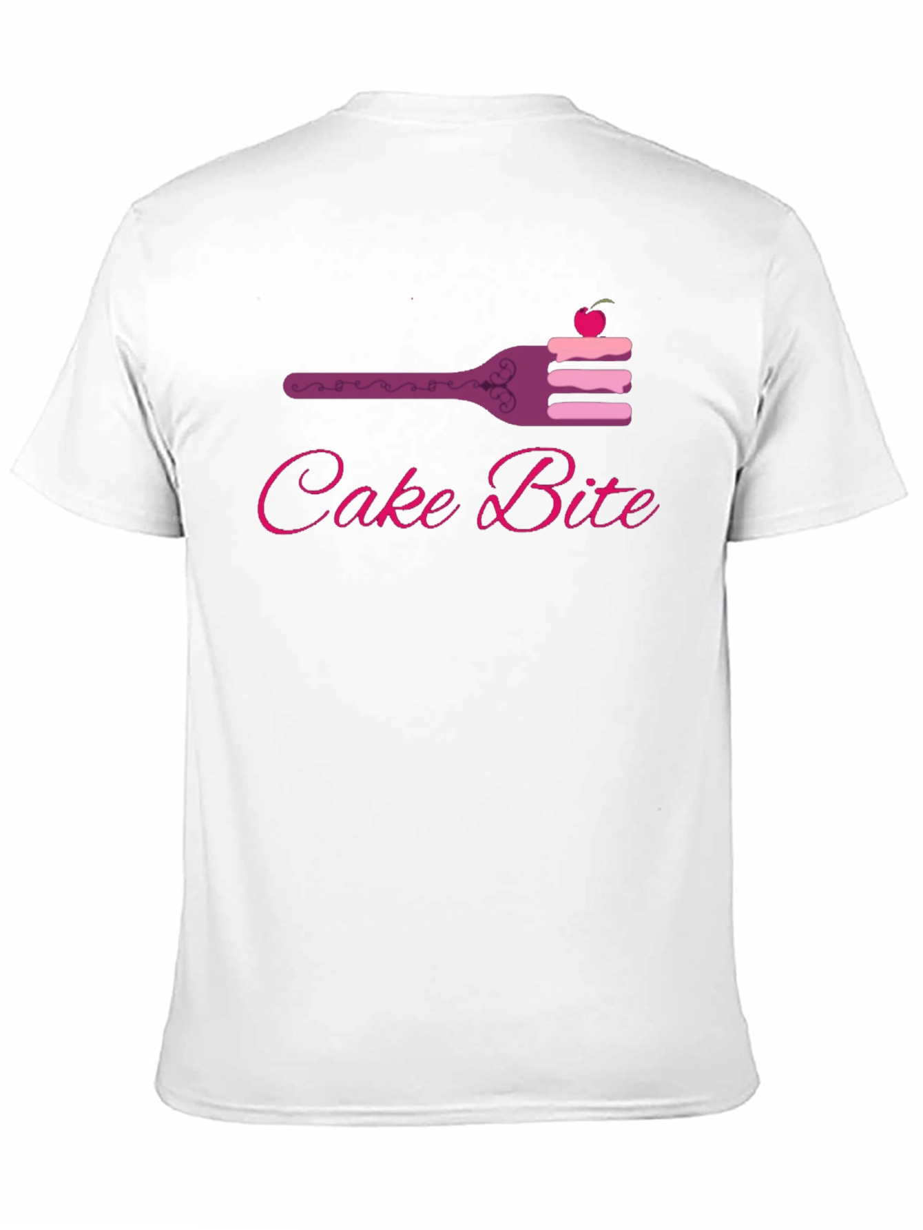 Black Cake Bite Graphic Tee - Sweet Treat Design view 11