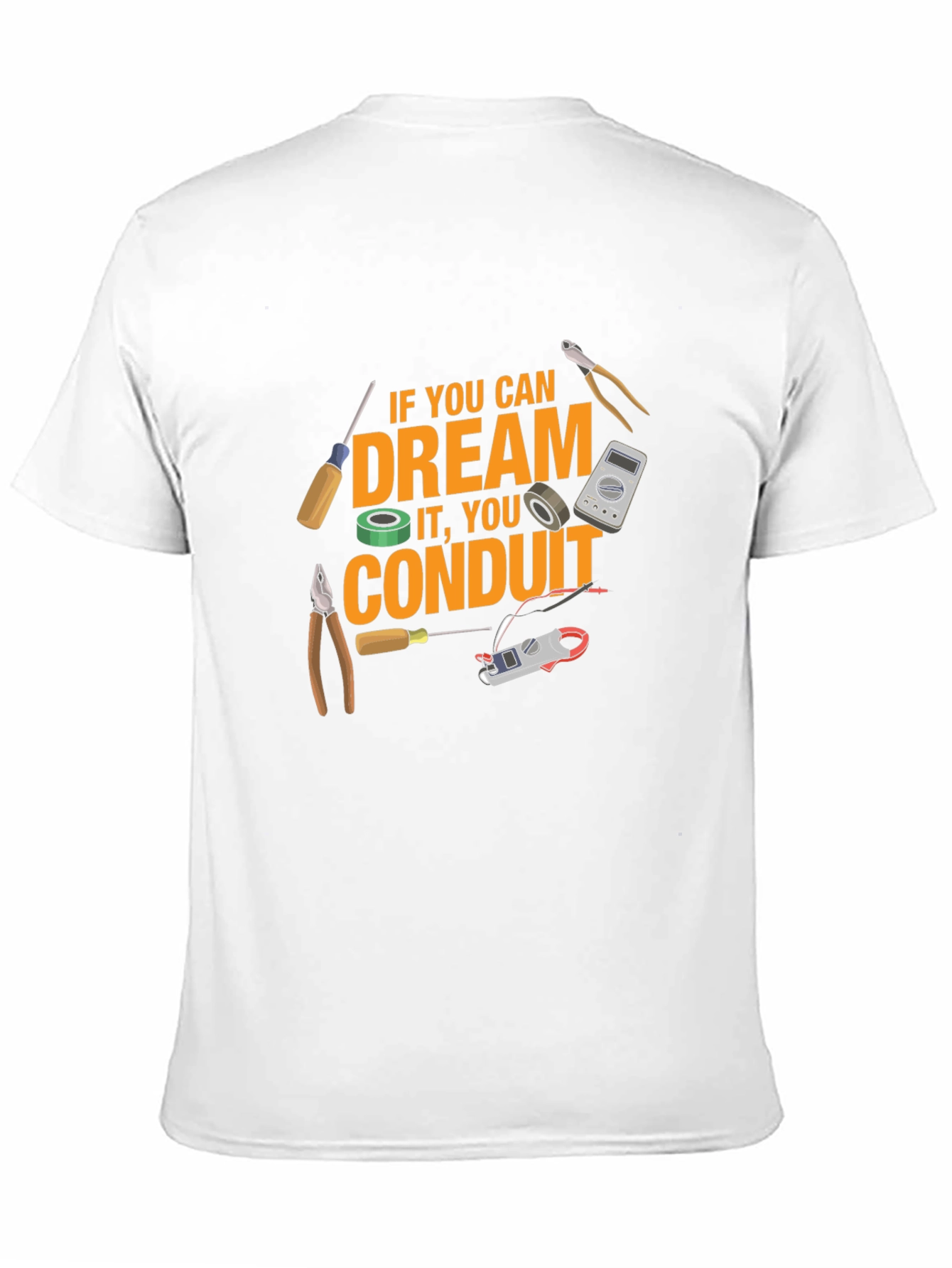 Black Dream Conduit Graphic T-Shirt - Electrician Apparel view 11
