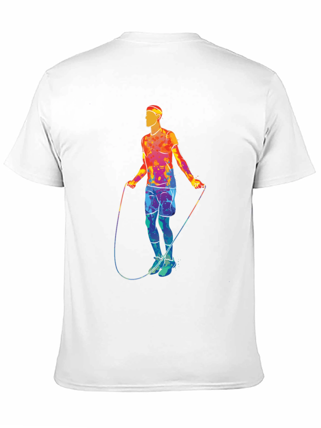 Black Retro Jump Rope Athlete Graphic T-Shirt view 11