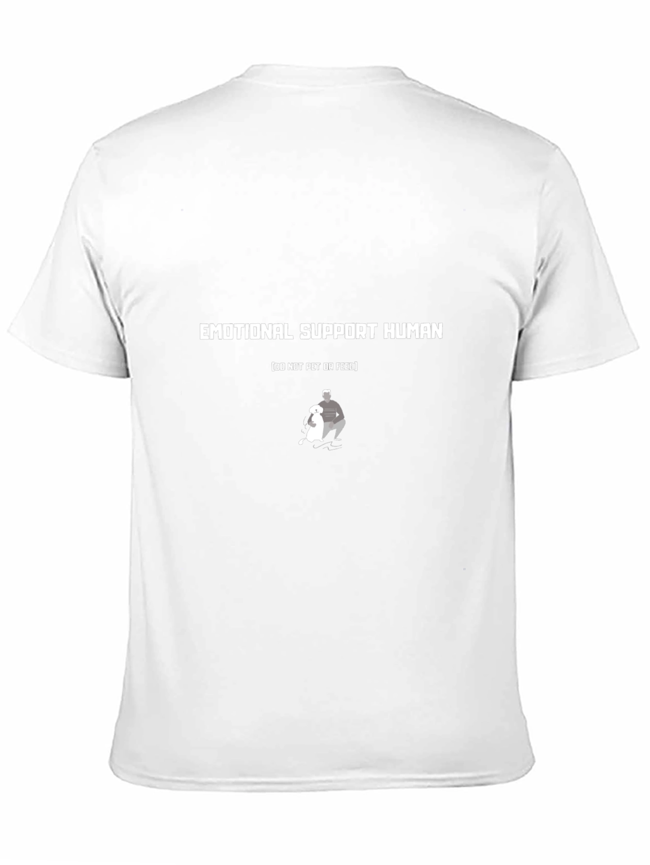 Black Emotional Support Human T-Shirt view 11