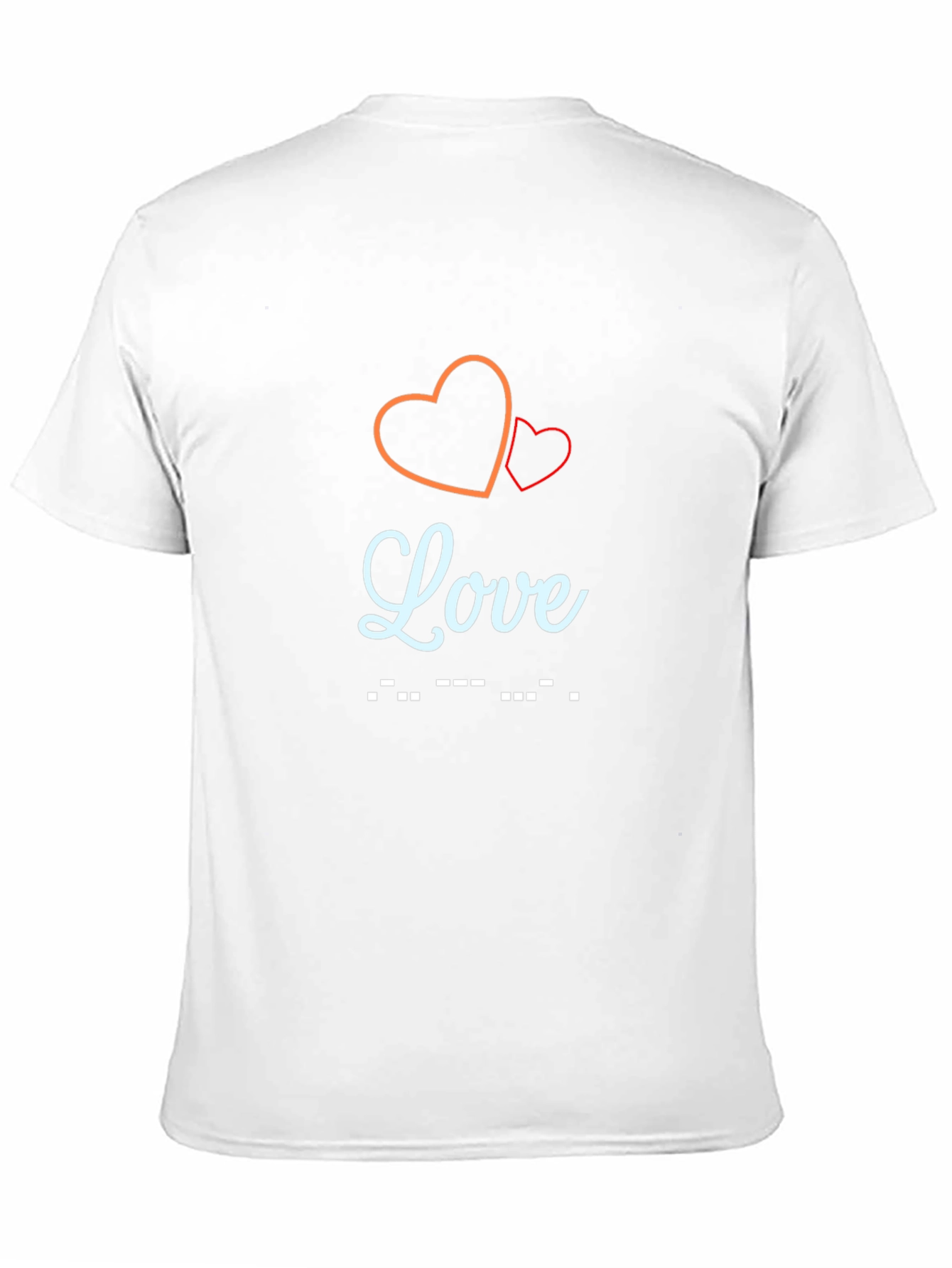 Black Love Morse Code Graphic Tee - Stylish Black T-Shirt view 11