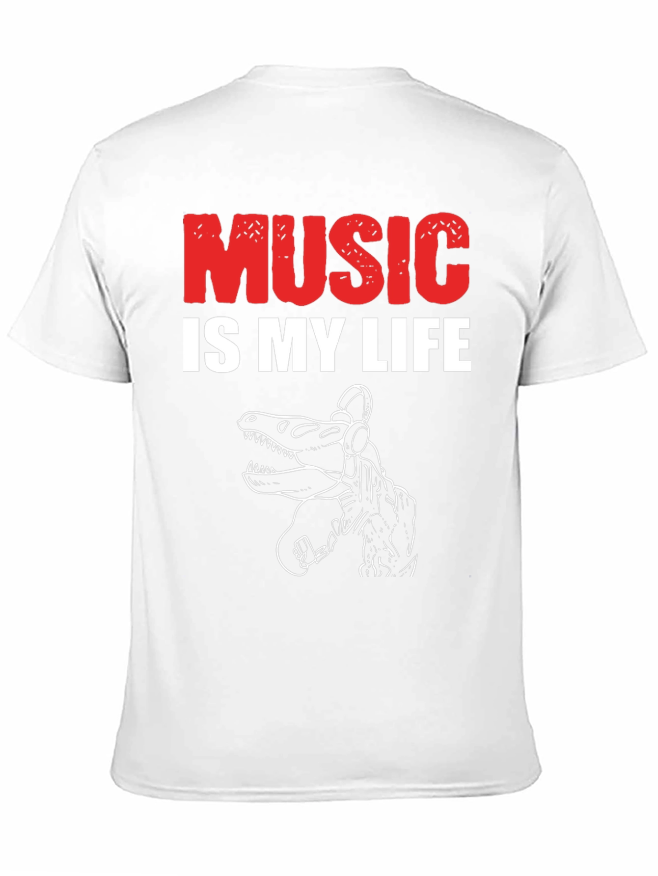 Black Music is My Life Dinosaur T-Shirt view 11