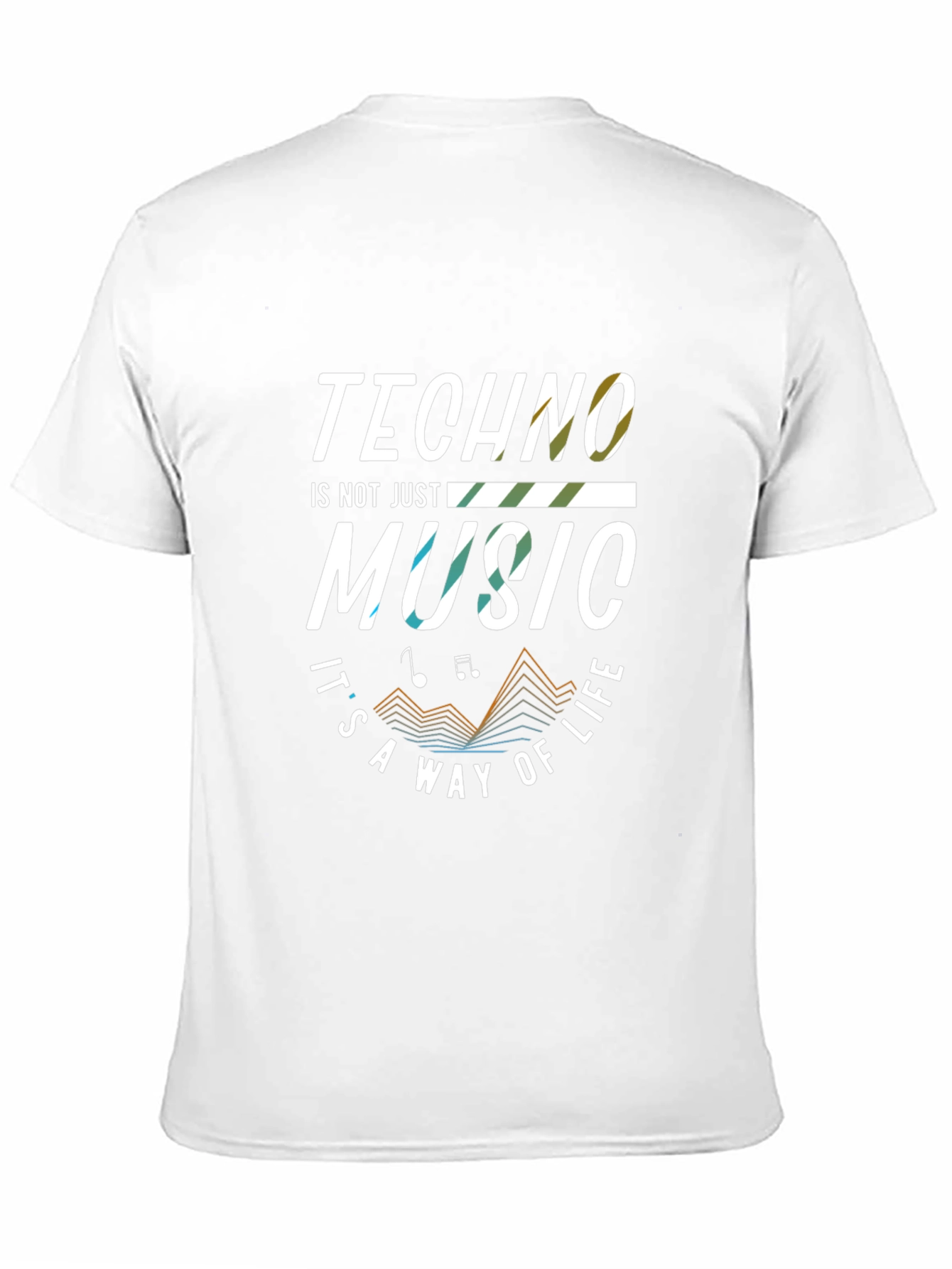 Black Techno Music T-Shirt - Way of Life view 11