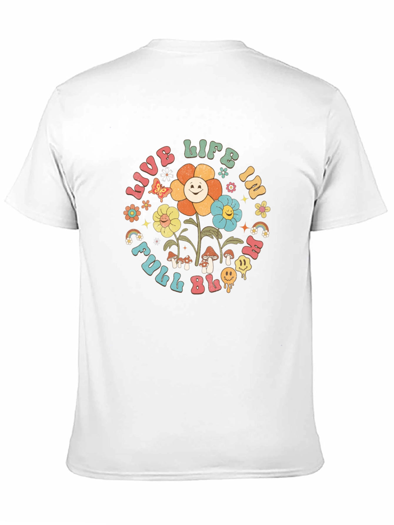 Black Live Life in Full Bloom Graphic Tee view 11