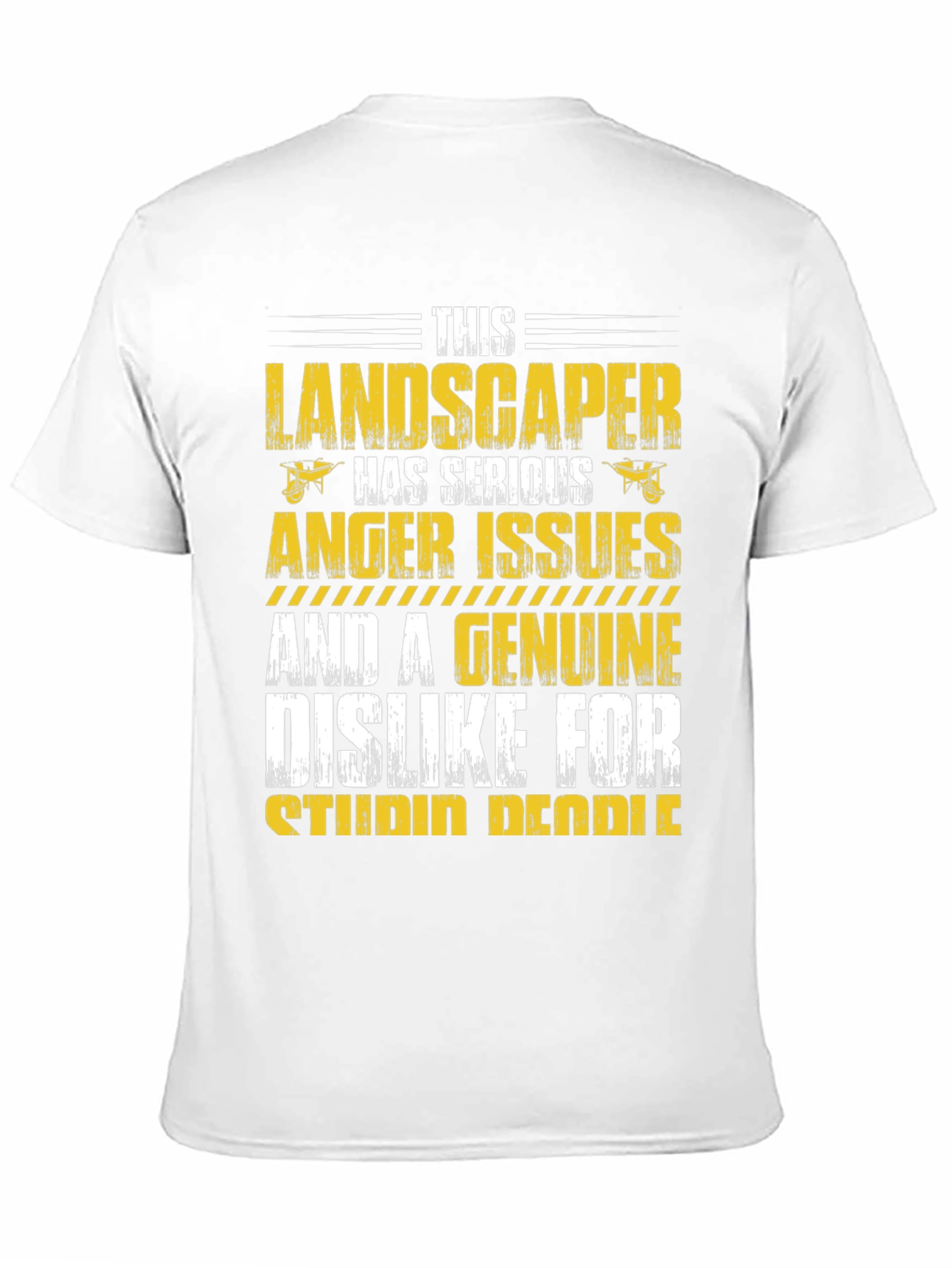 Black Landscaper Anger Issues Graphic Tee view 11