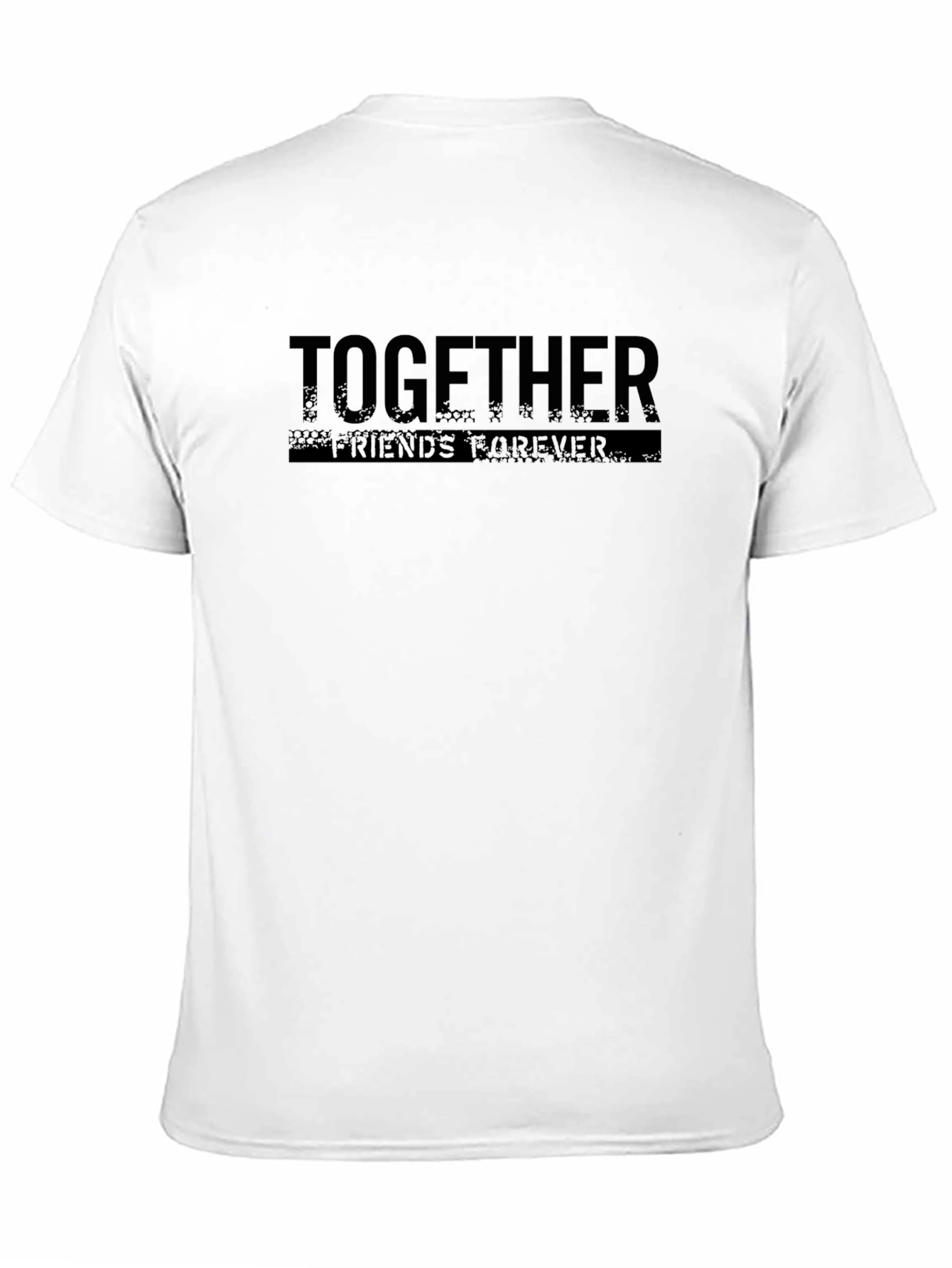 Black Together Best Friends Forever Graphic T-Shirt view 11