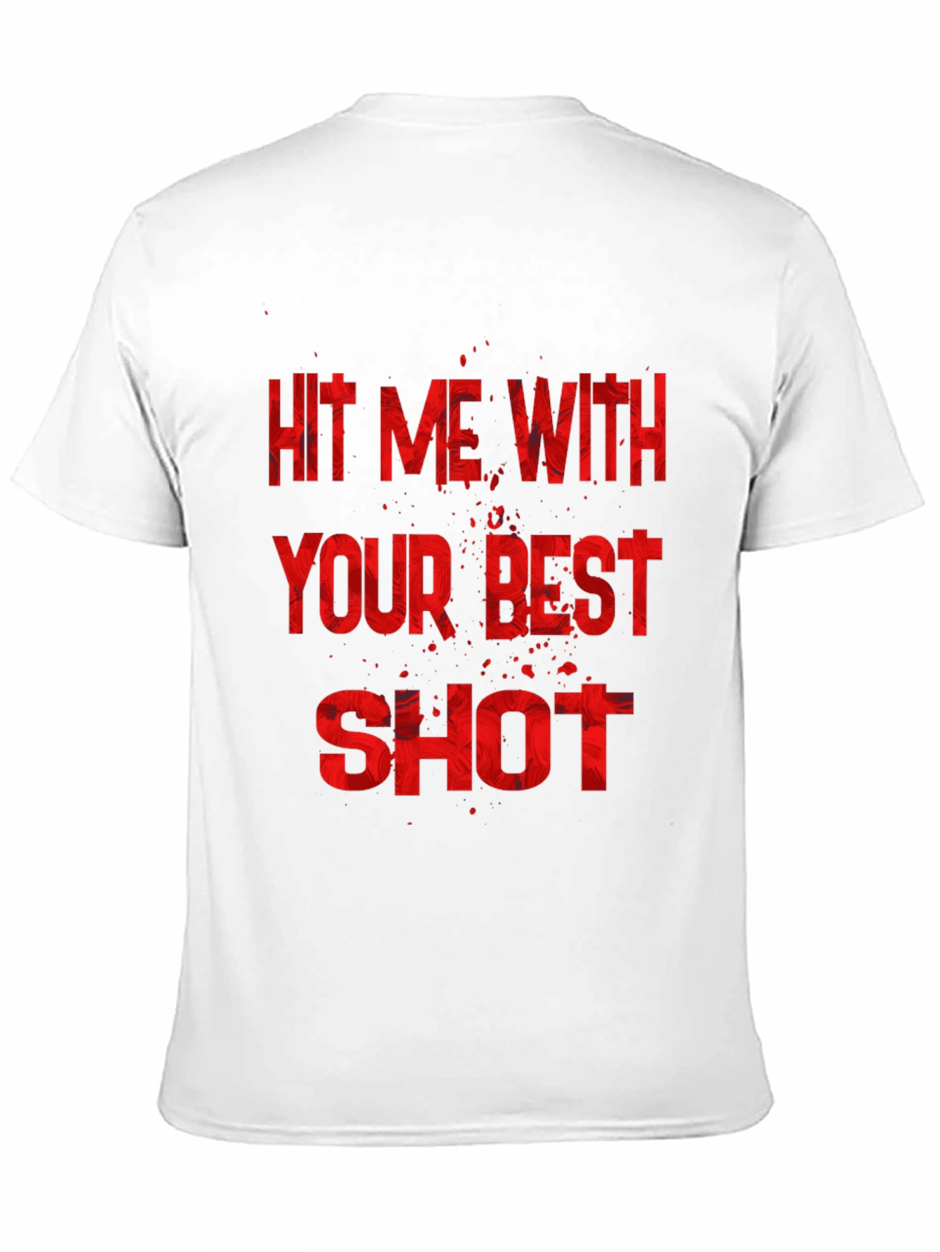 Black Hit Me With Your Best Shot Black Graphic Tee view 11