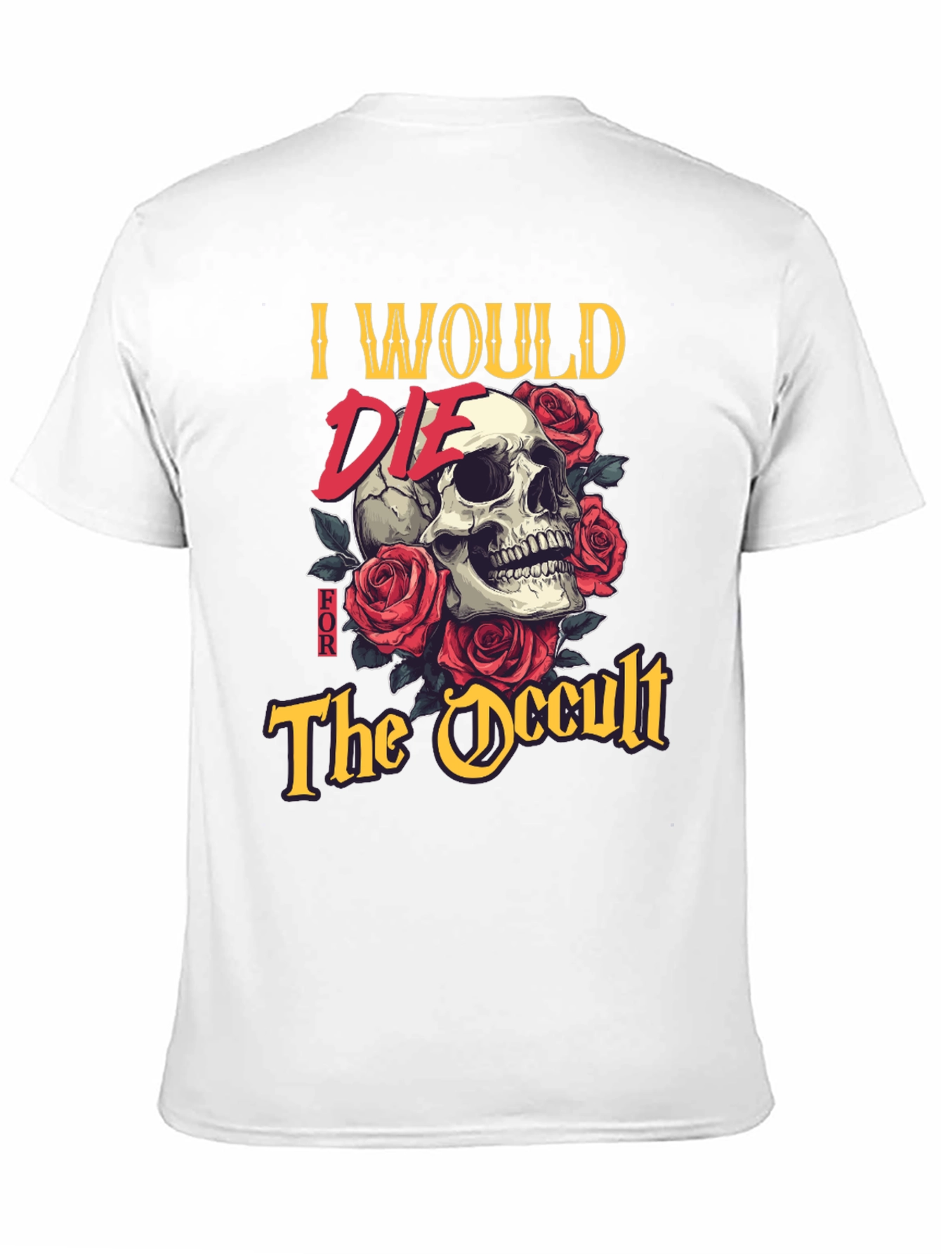 Black Occult Skull Graphic Tee - Death Positive Fashion view 11