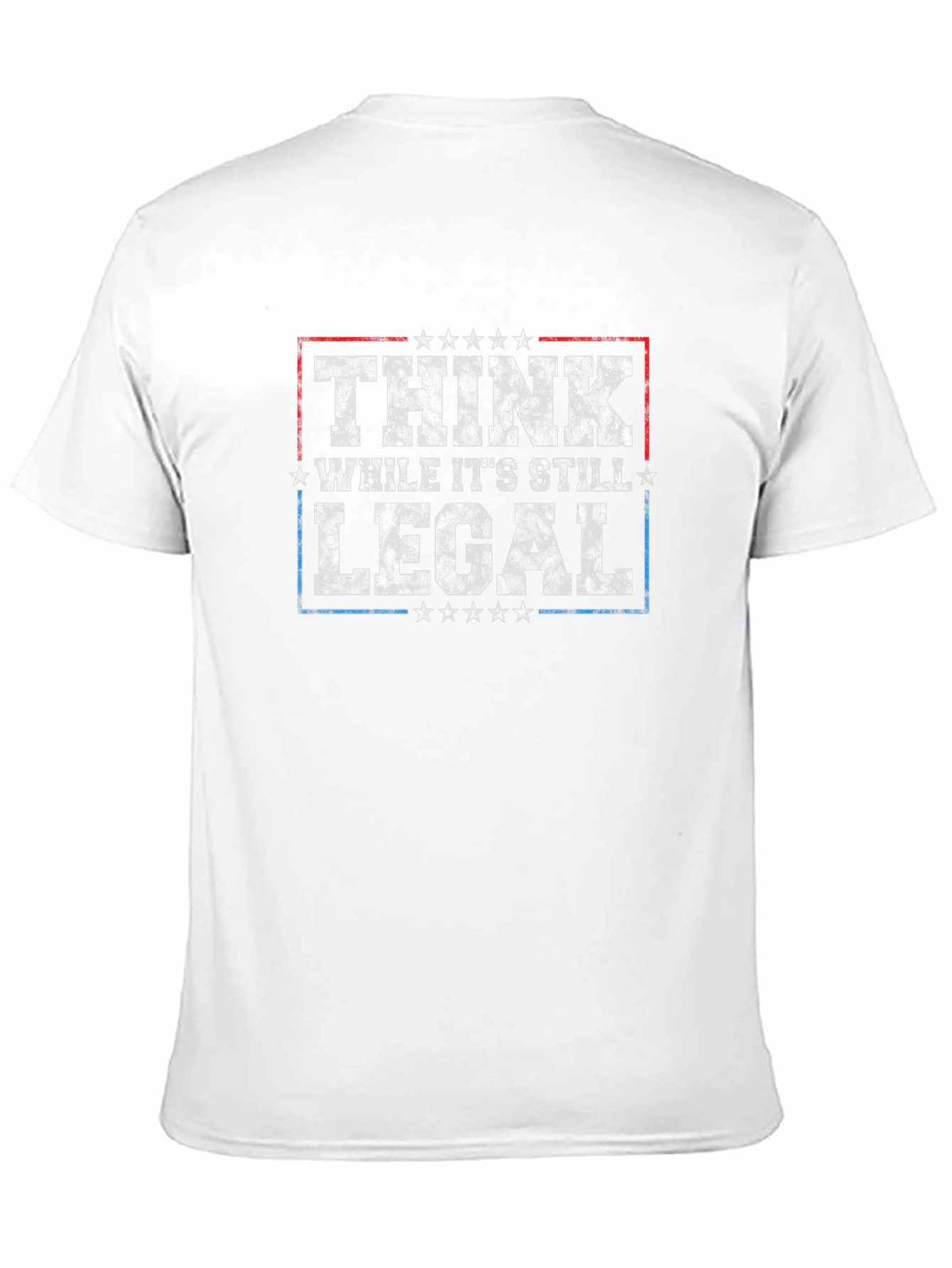 Black Think While It's Still Legal T-Shirt view 11