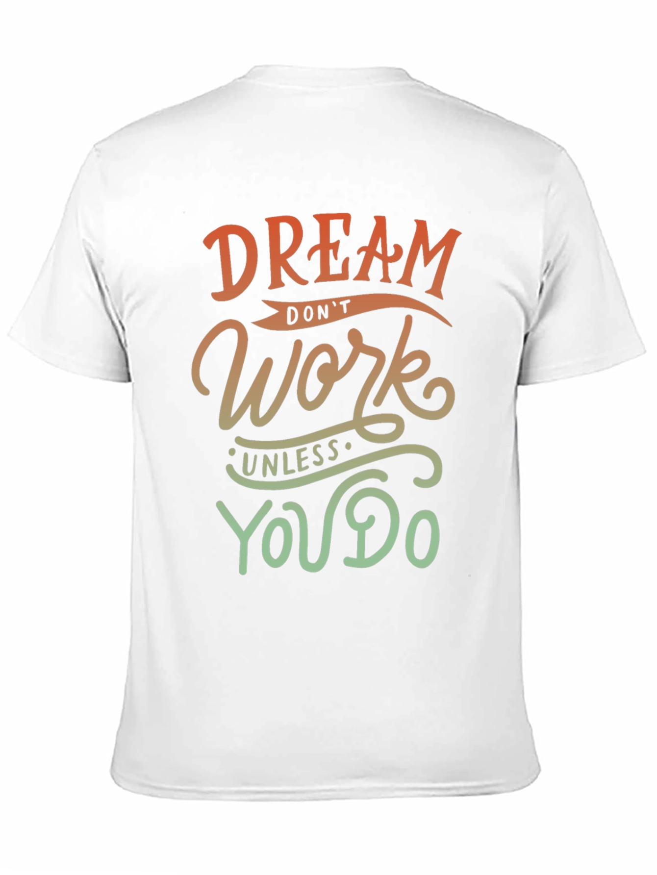 Black Dream Work T-Shirt - Motivational Graphic Tee view 11