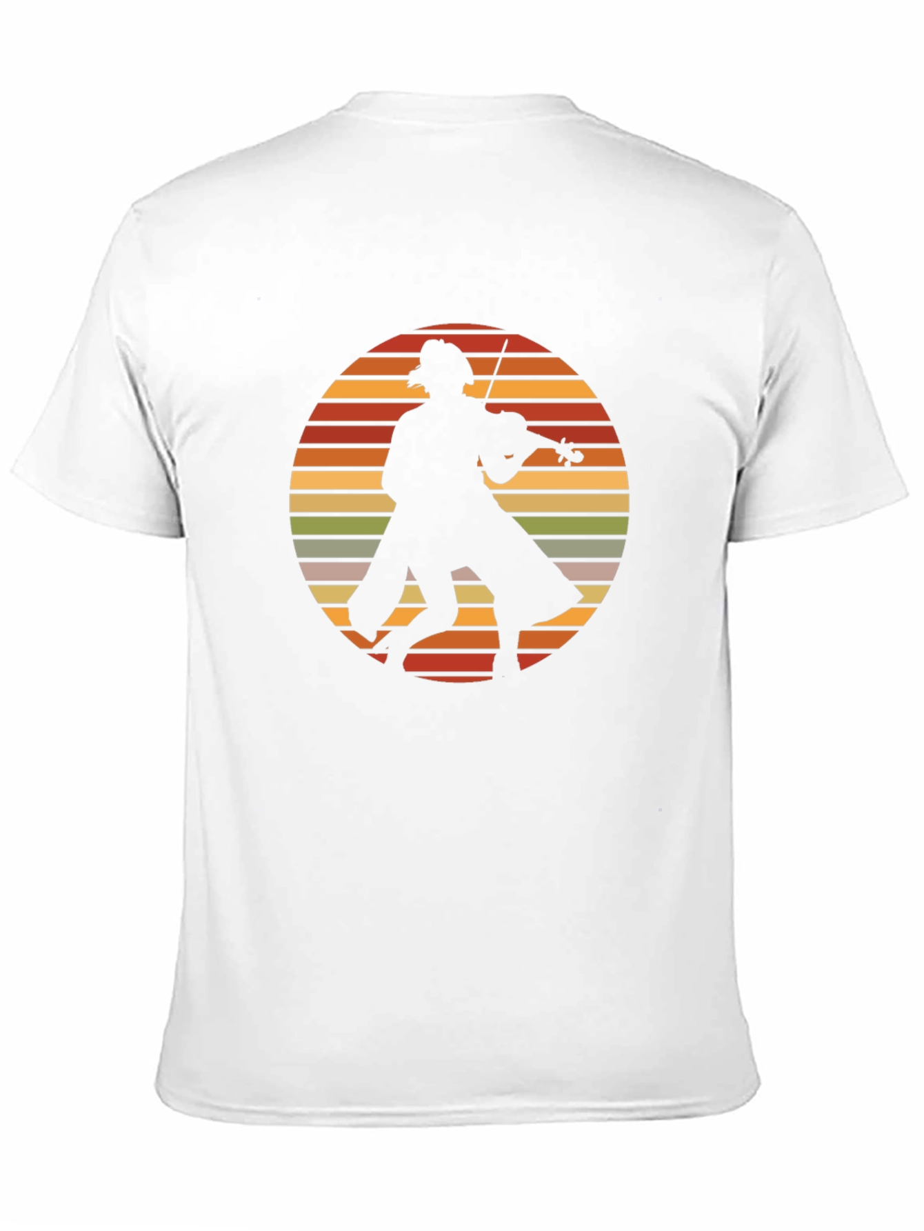 Black Retro Fiddler T-Shirt - Vintage Musician Tee view 11