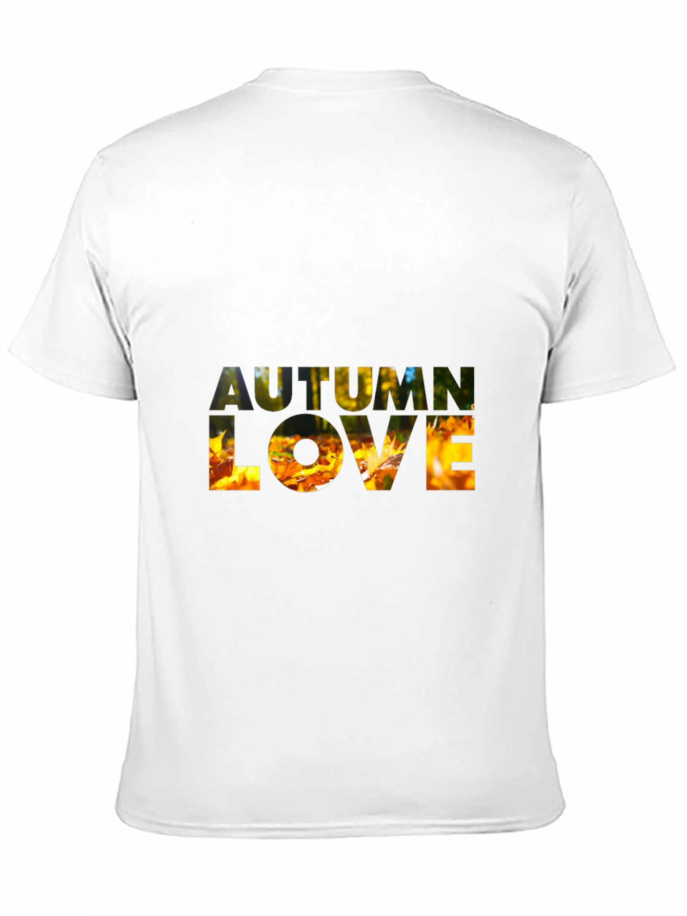 Black Autumn Love Graphic T-Shirt - Fall Season Tee view 11