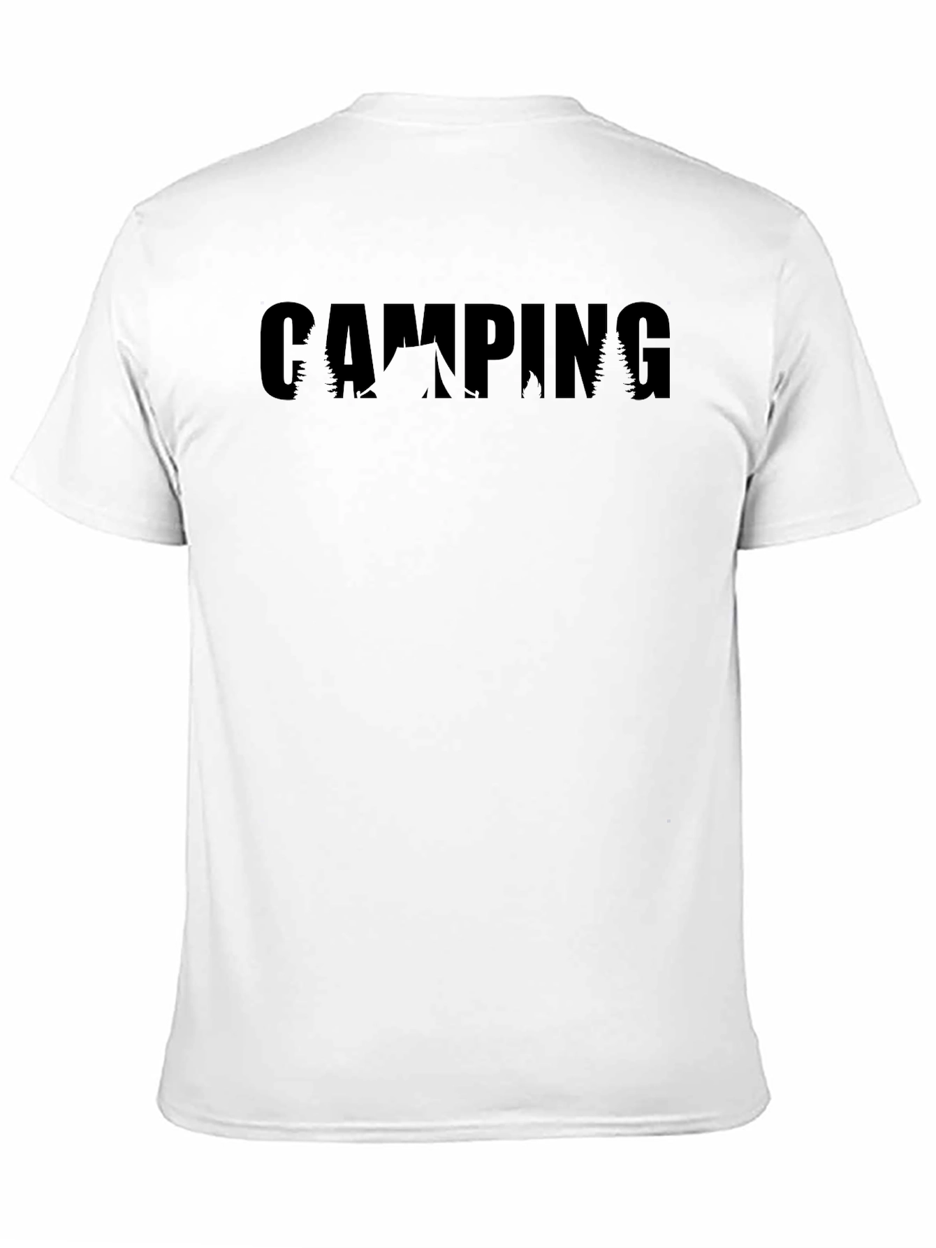 Black Camping Graphic Tee - Nature Adventure Shirt view 11