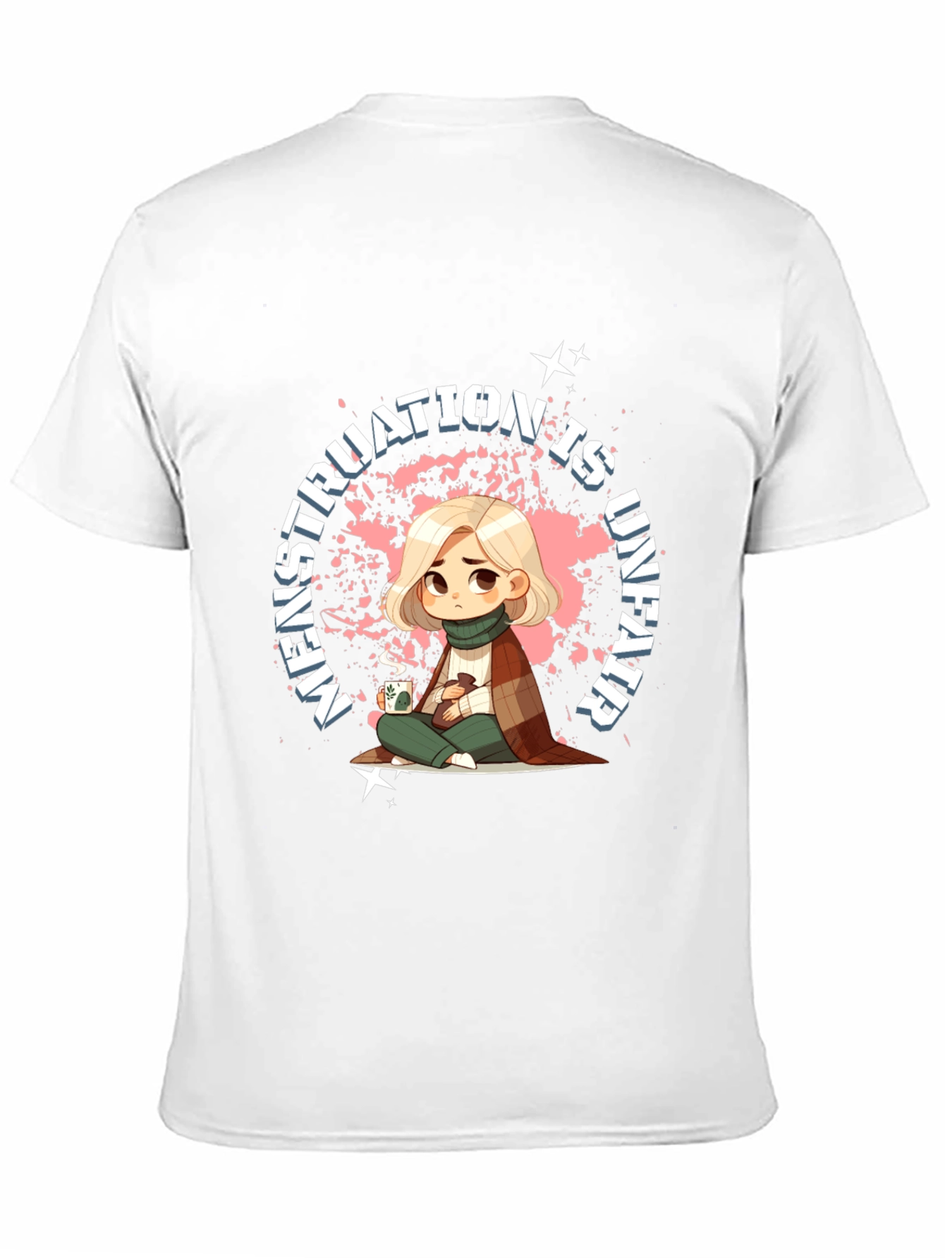 Black Menstruation is Unfair Graphic Tee - Comfort & Style view 11