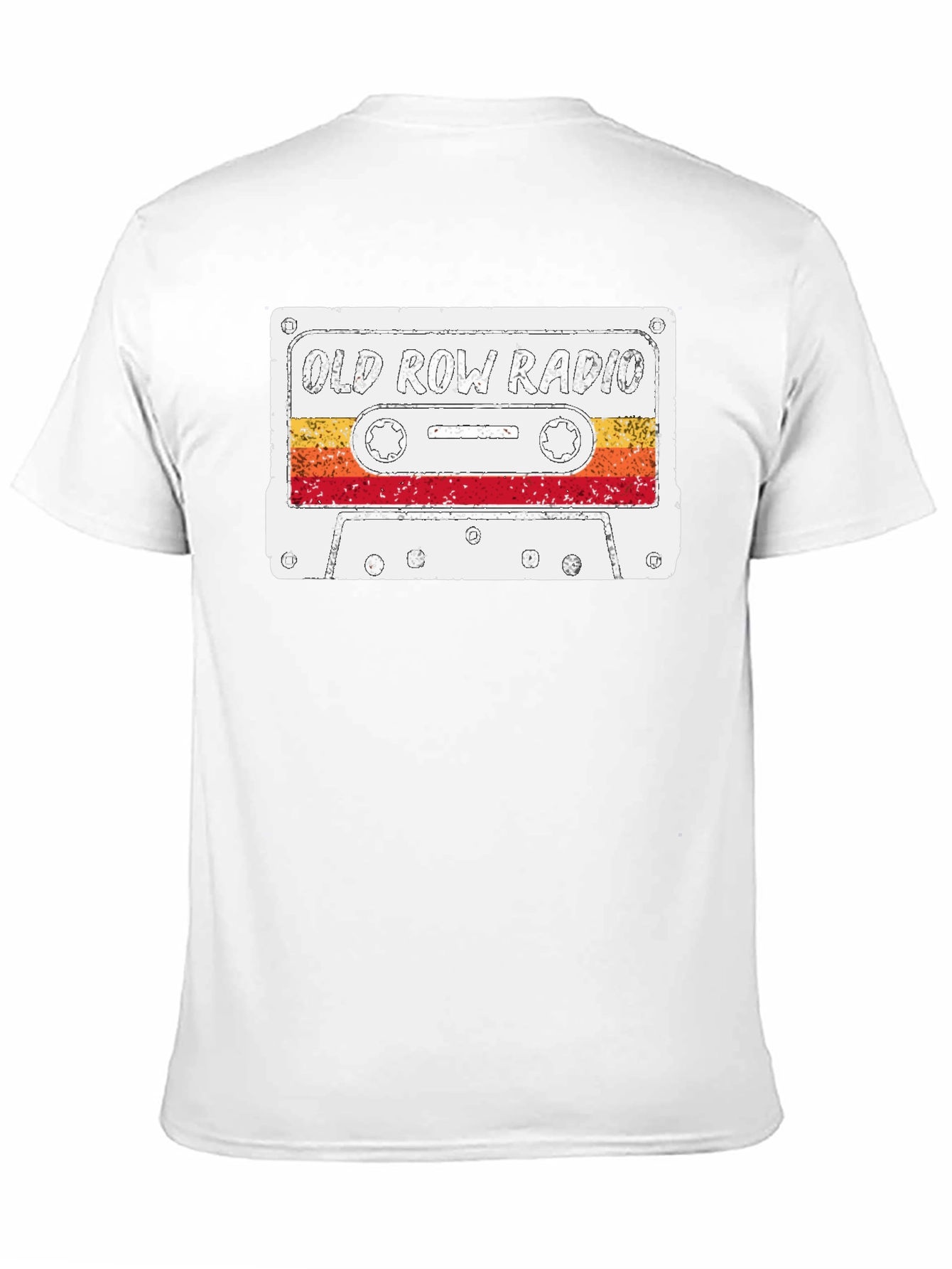 Black Vintage Old Row Radio Cassette Graphic Tee view 11