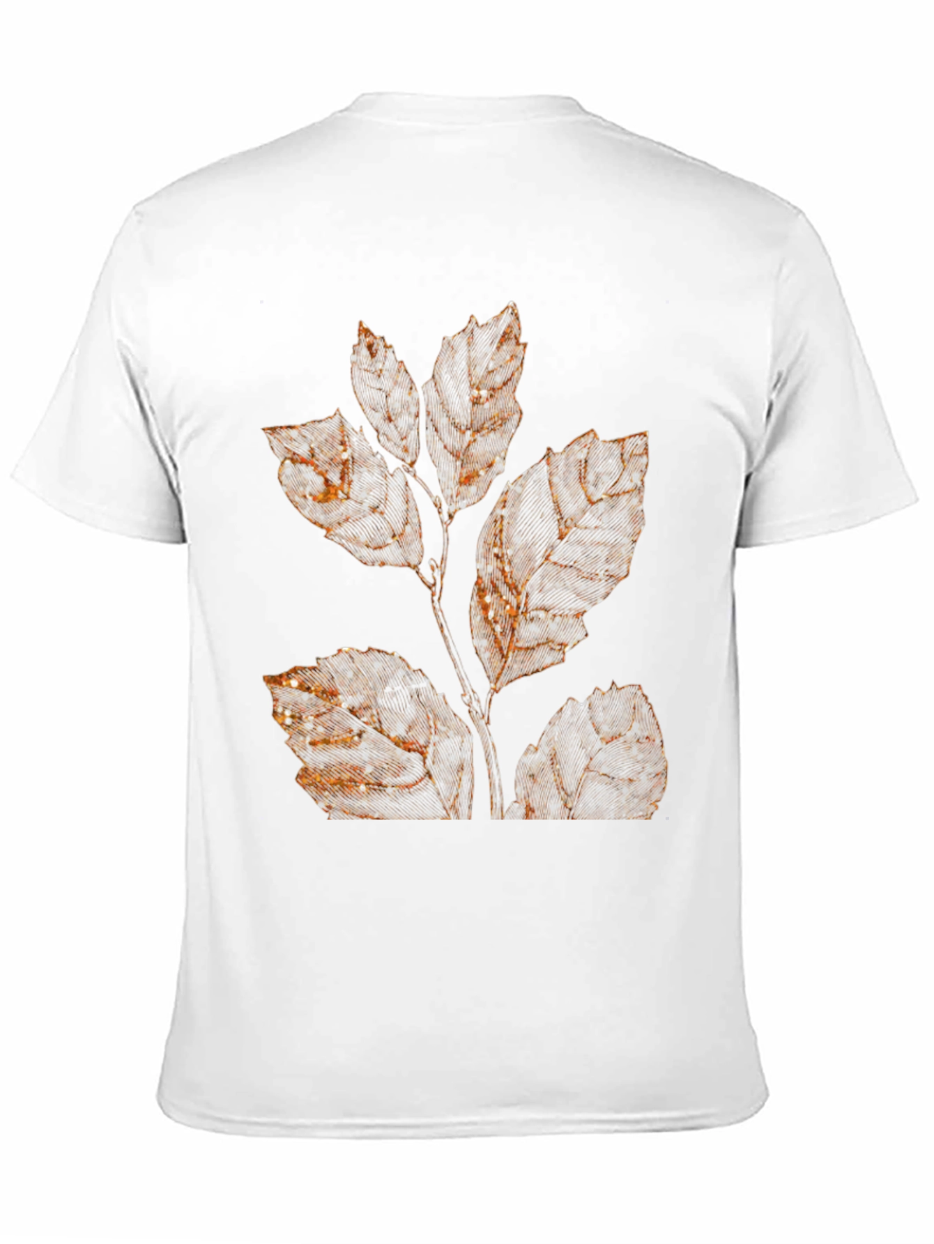 Black Botanical Print Black T-Shirt view 11